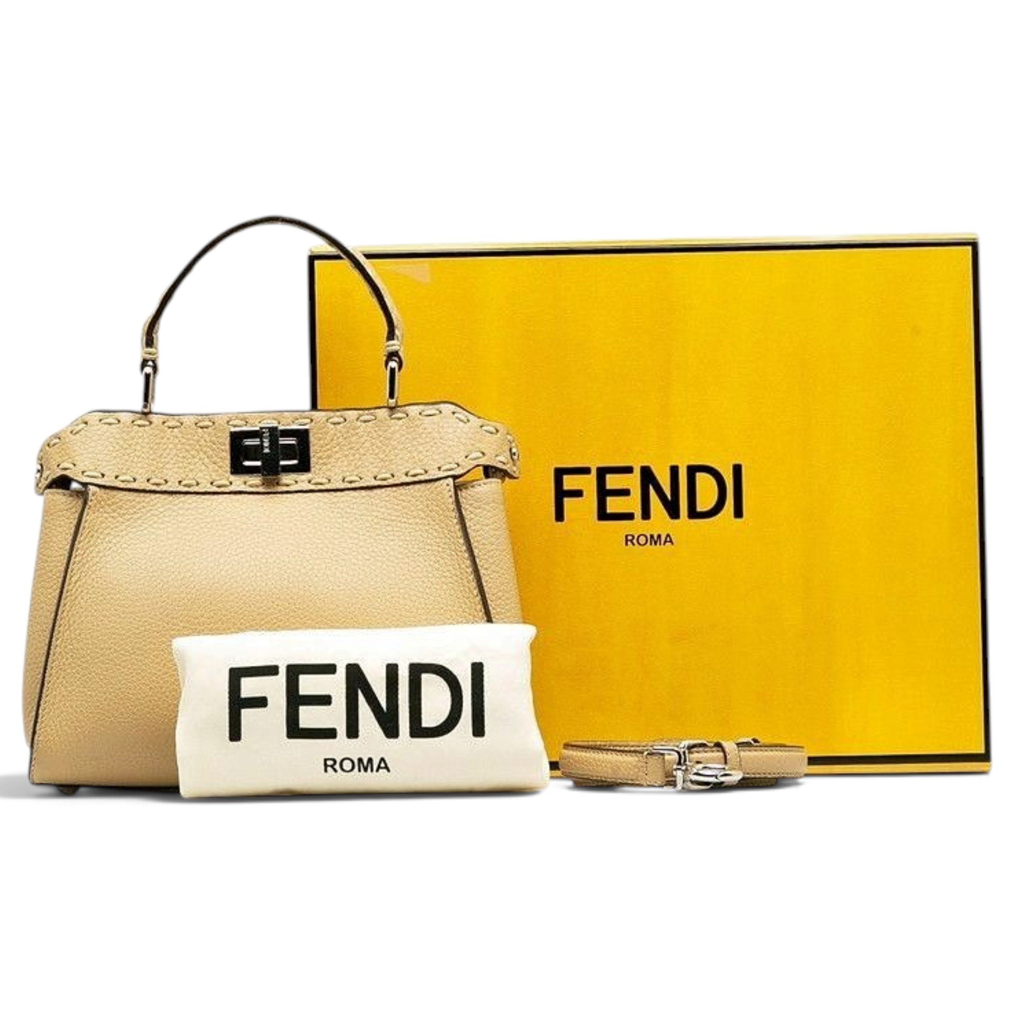 Peekaboo leather handbag