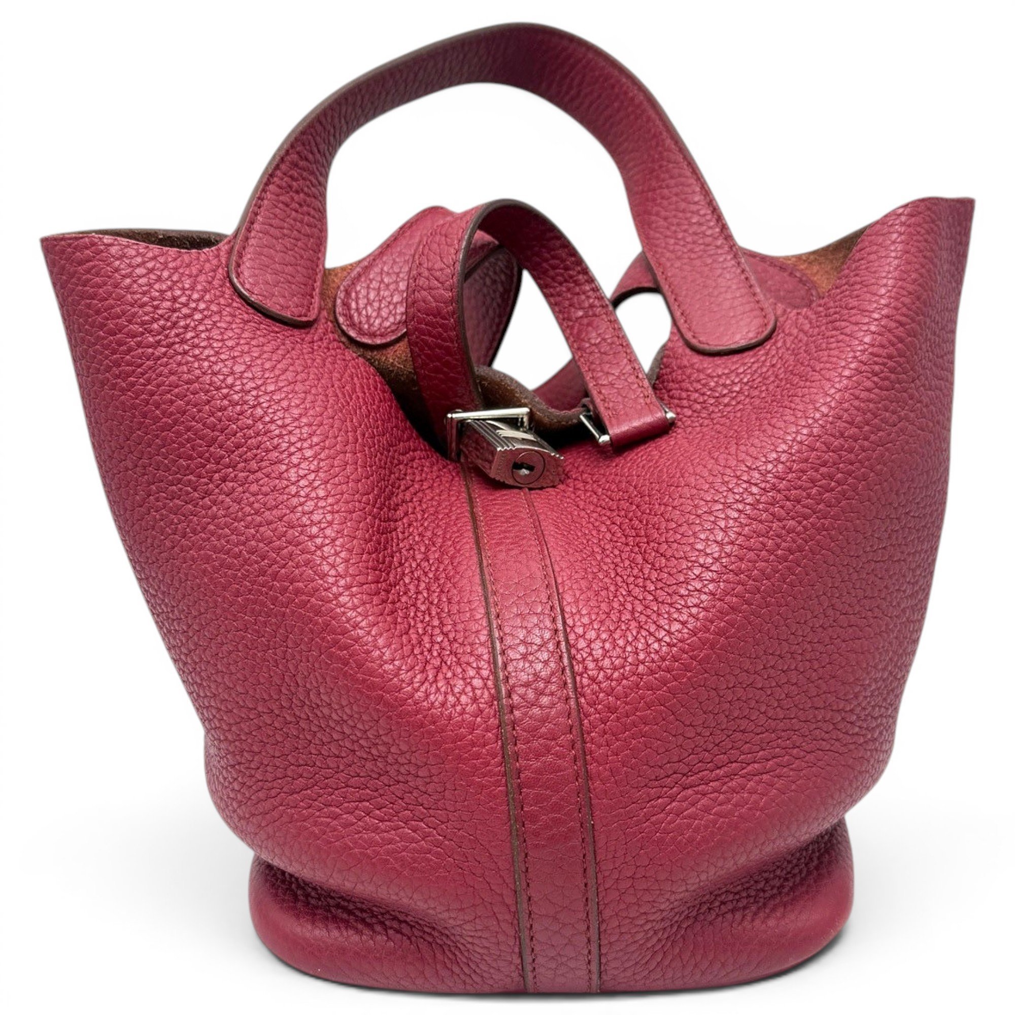 Picotin leather tote