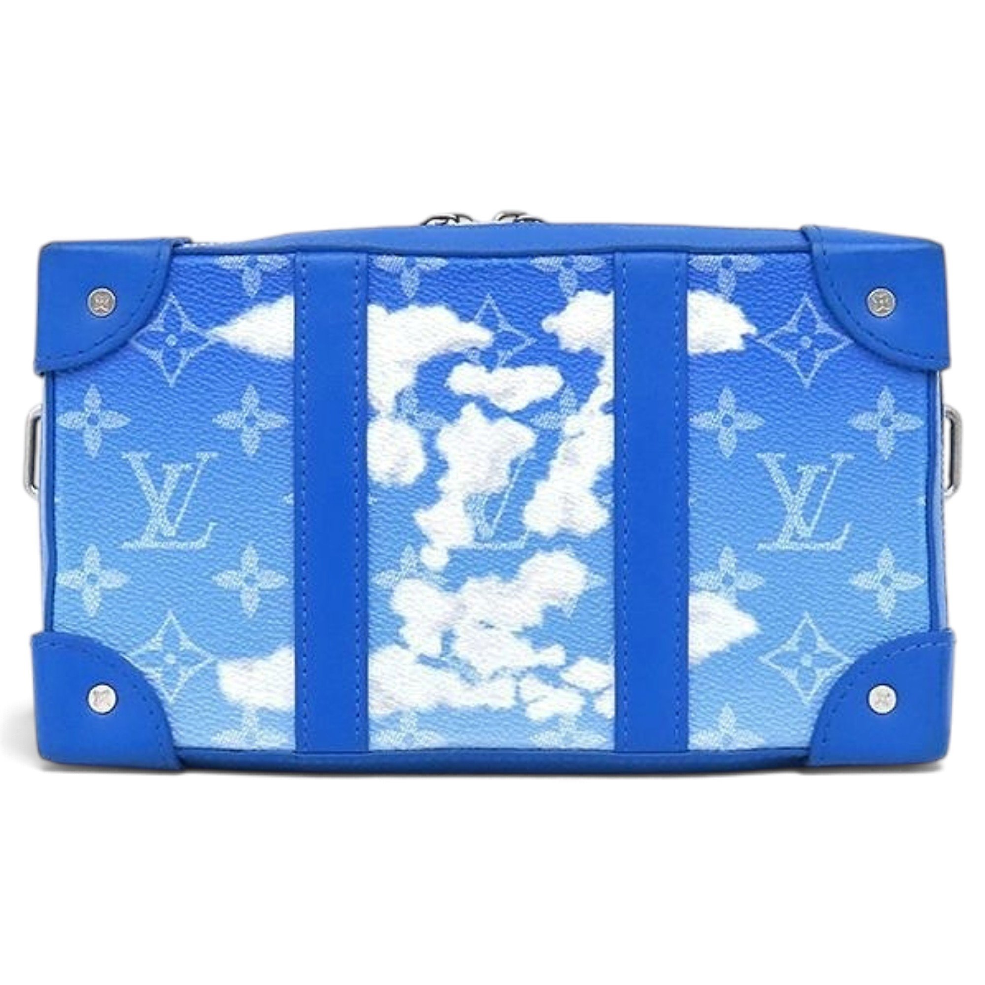 Double zip leather bag