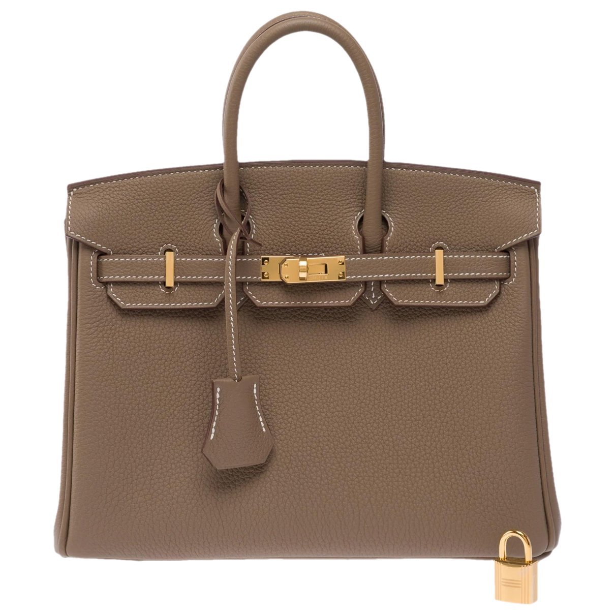 Birkin 25 leather handbag