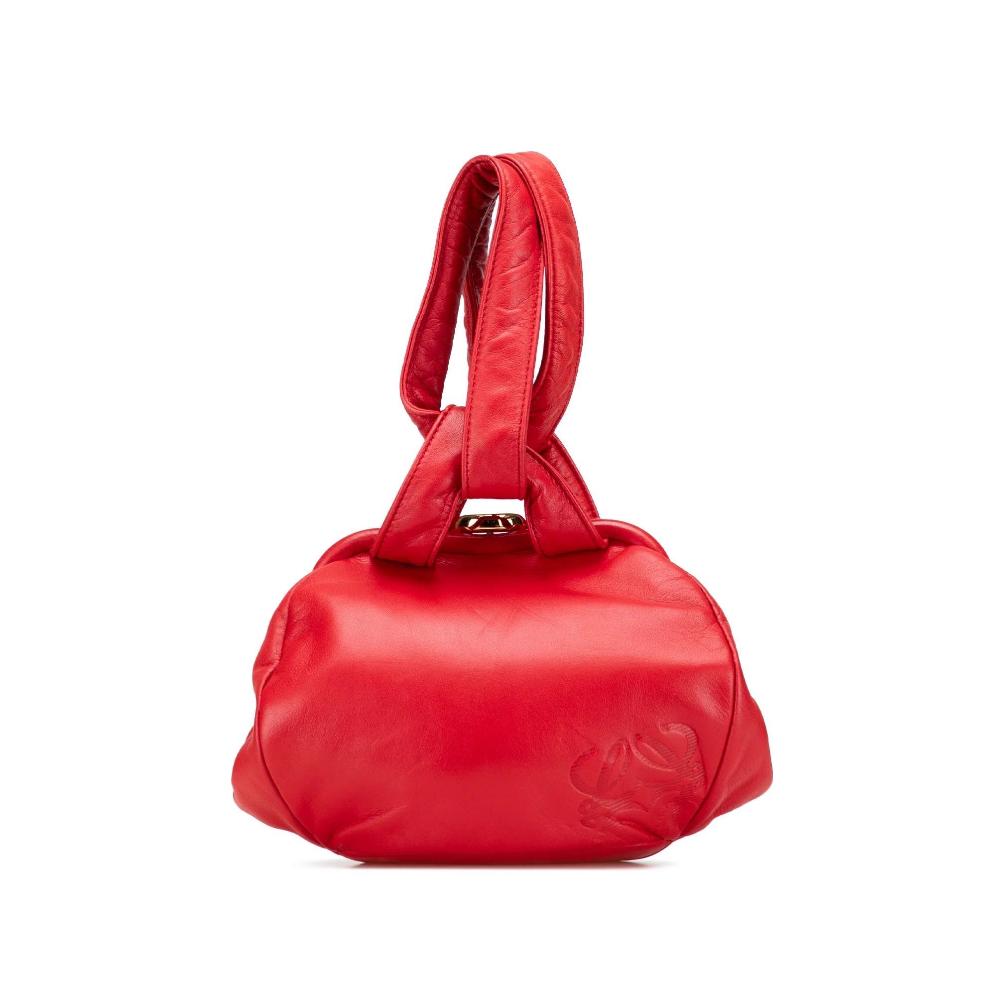 Anagram leather handbag
