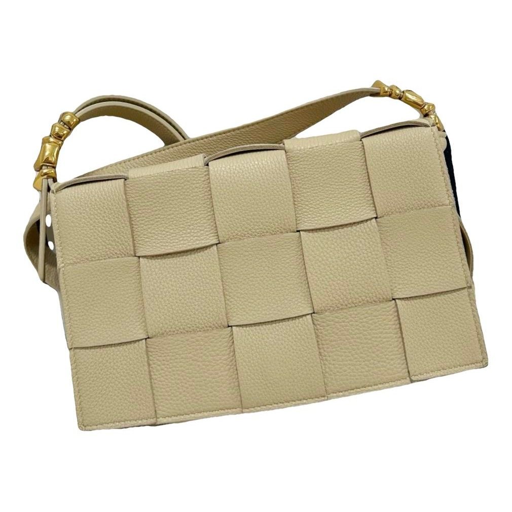 Cassette leather handbag