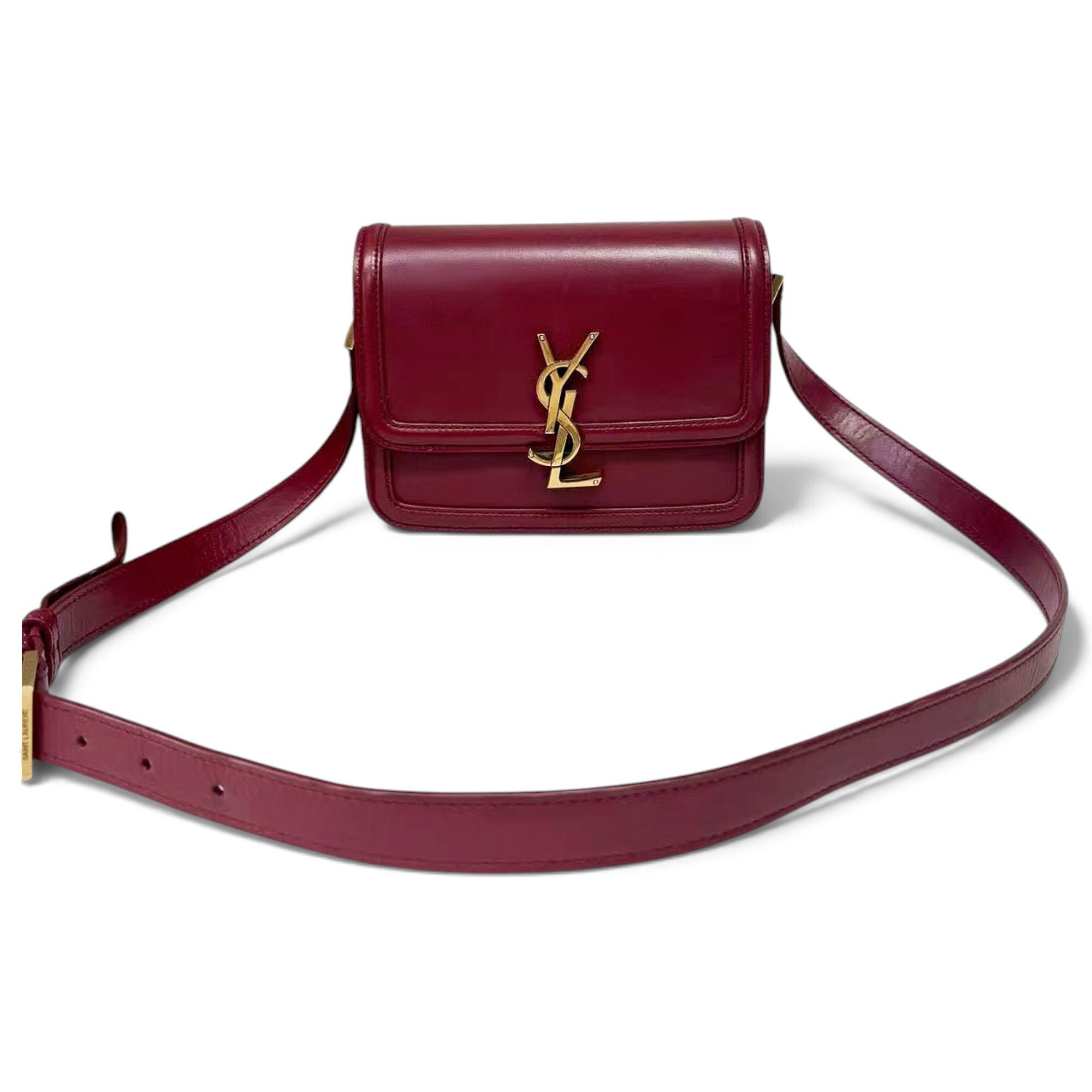 Solférino leather handbag