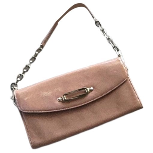Patent leather clutch bag