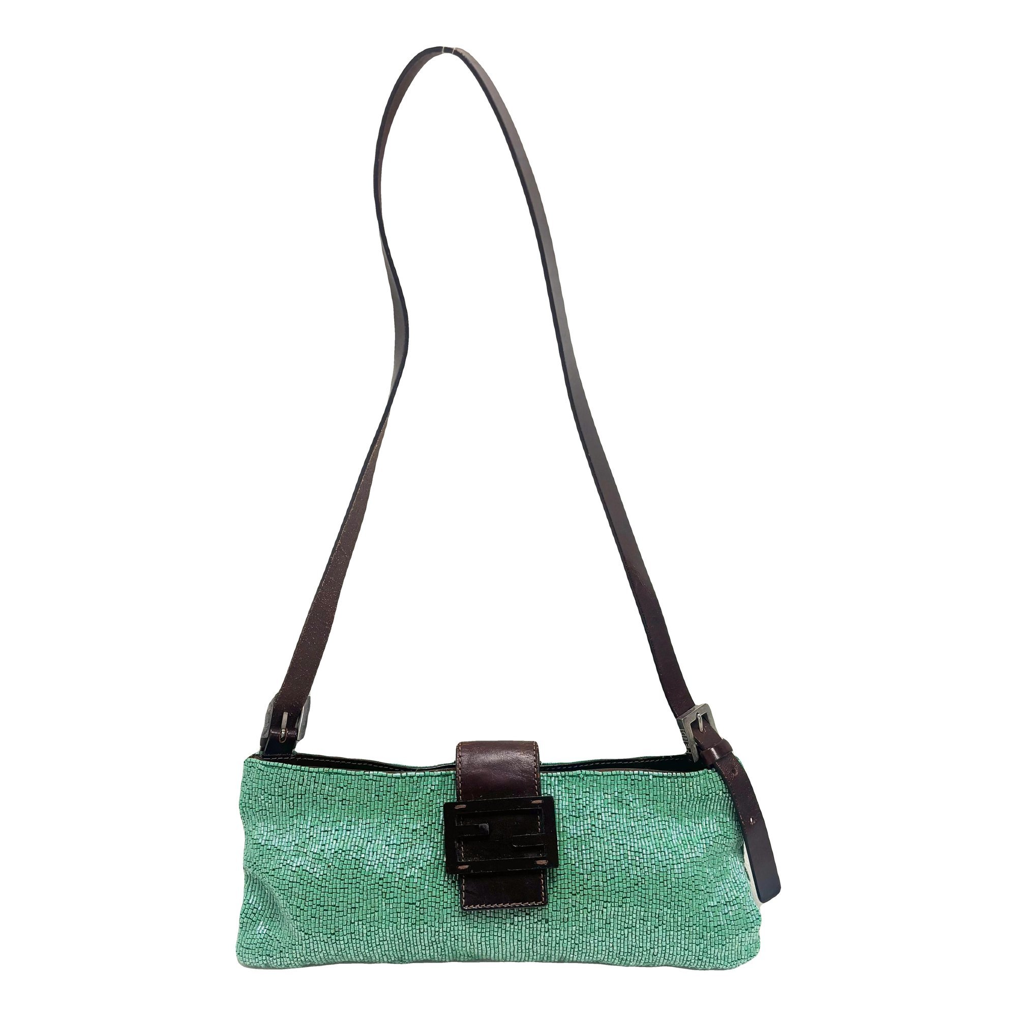 Baguette glitter handbag
