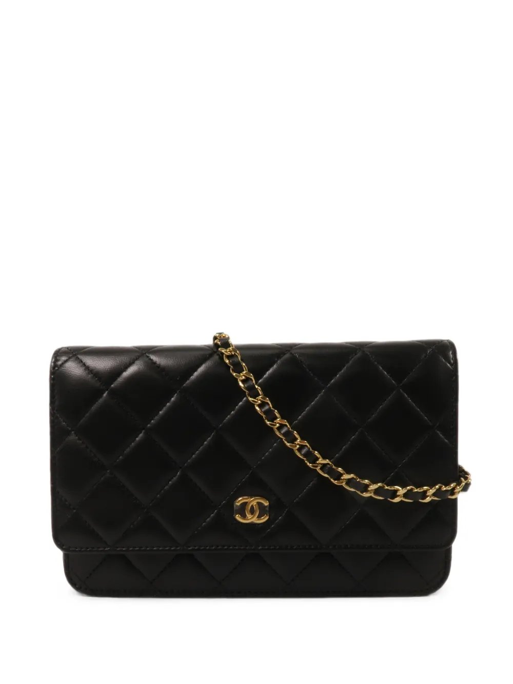 WOC Wallet on Chain quilted leather shoulder bag