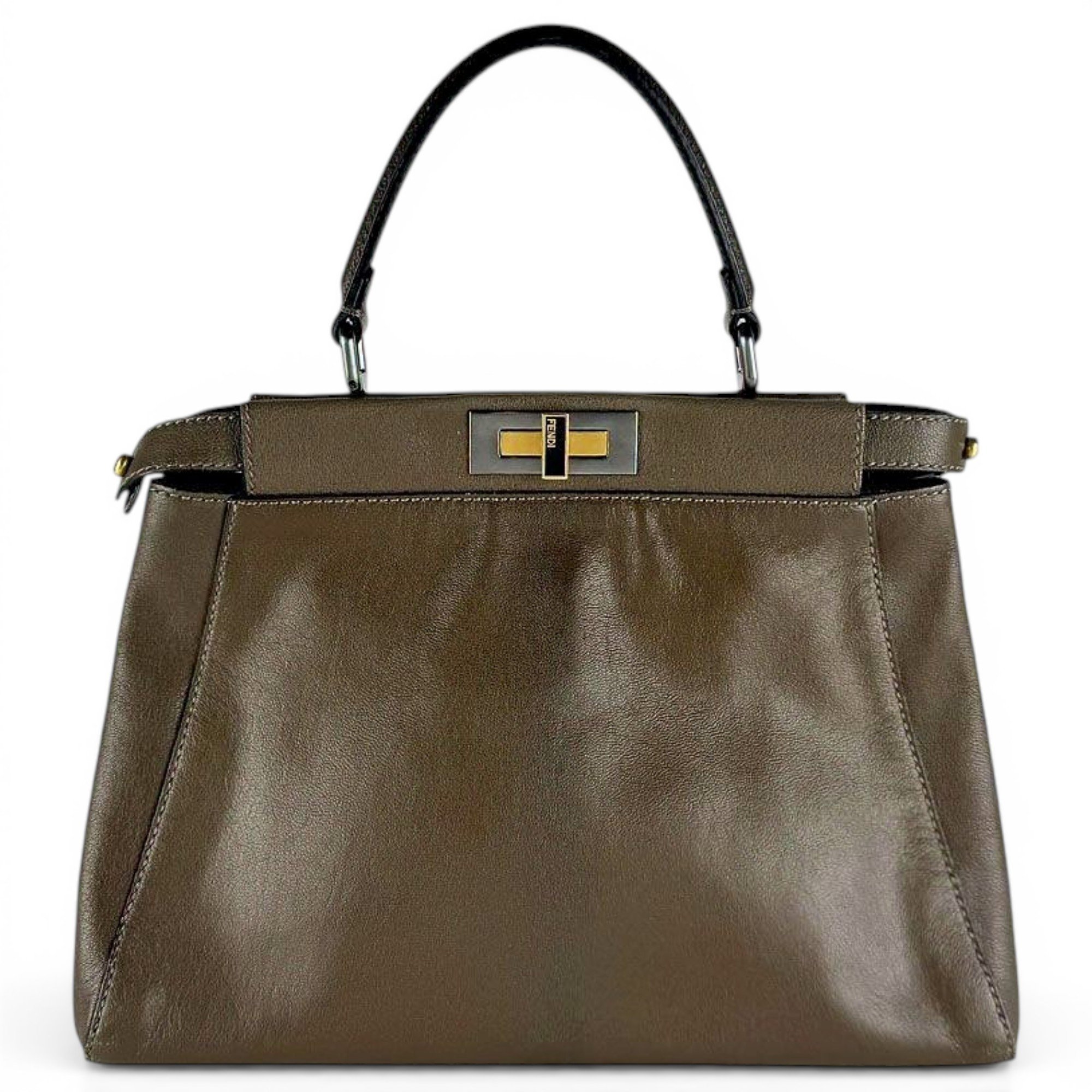 Peekaboo leather handbag