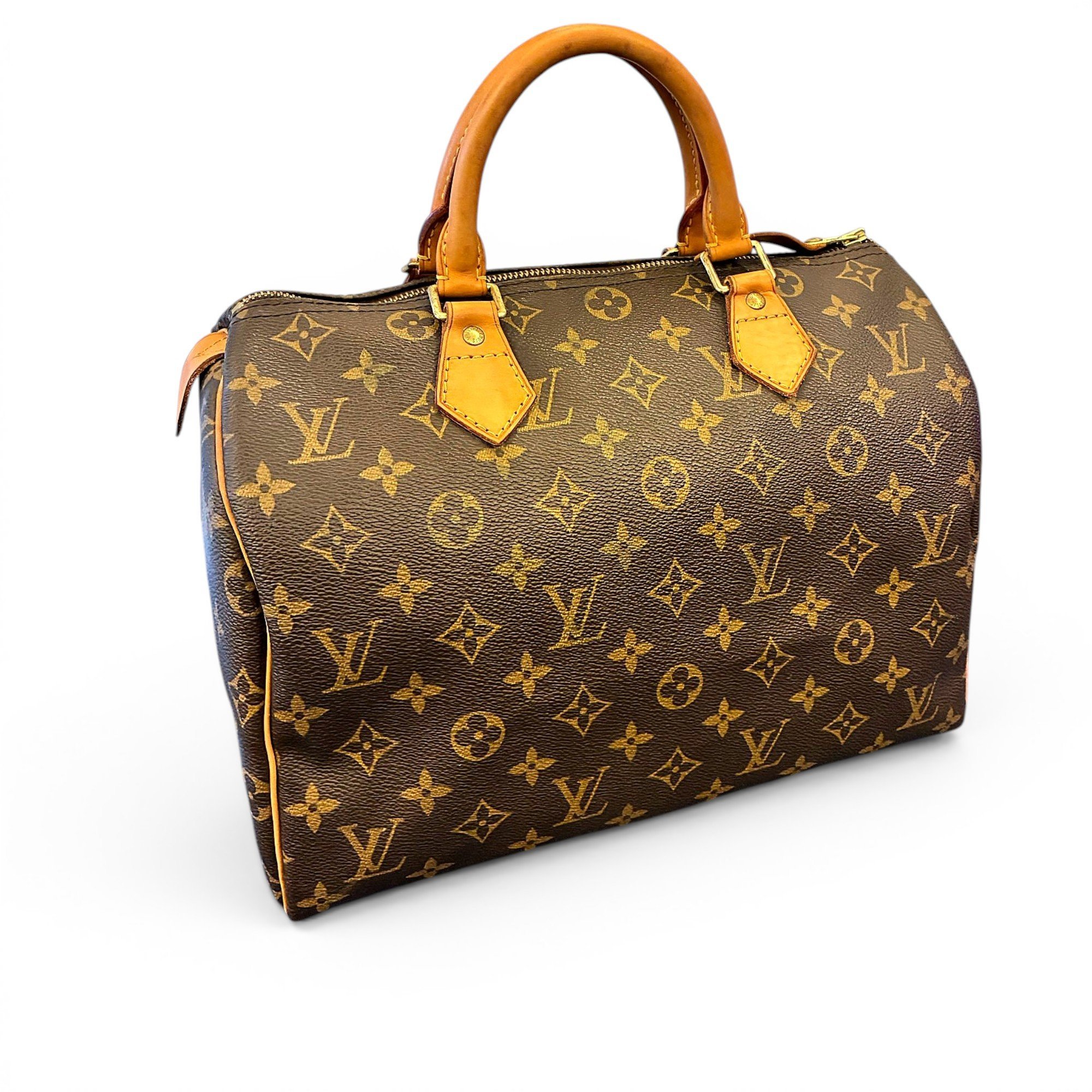 Speedy leather handbag