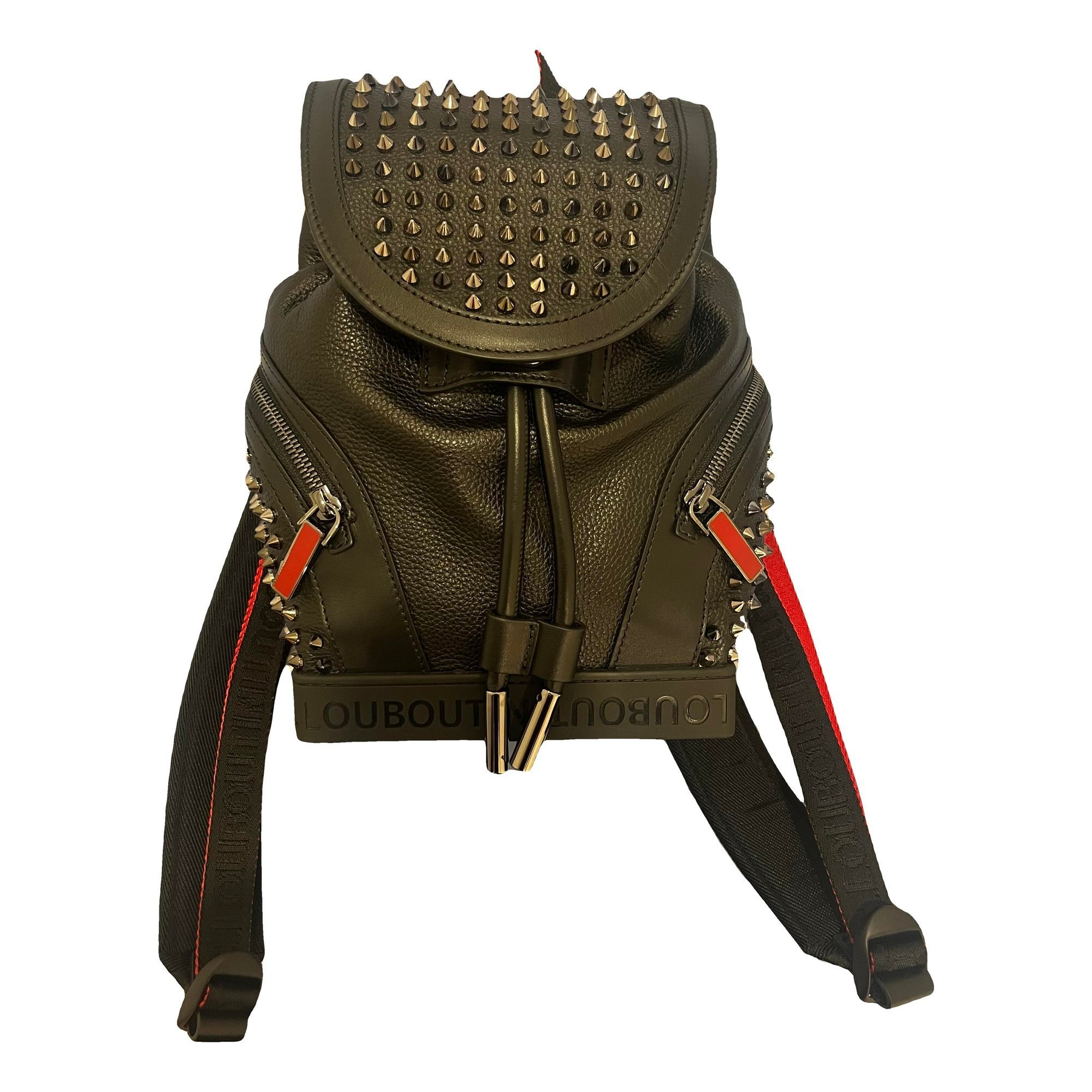 Leather backpack