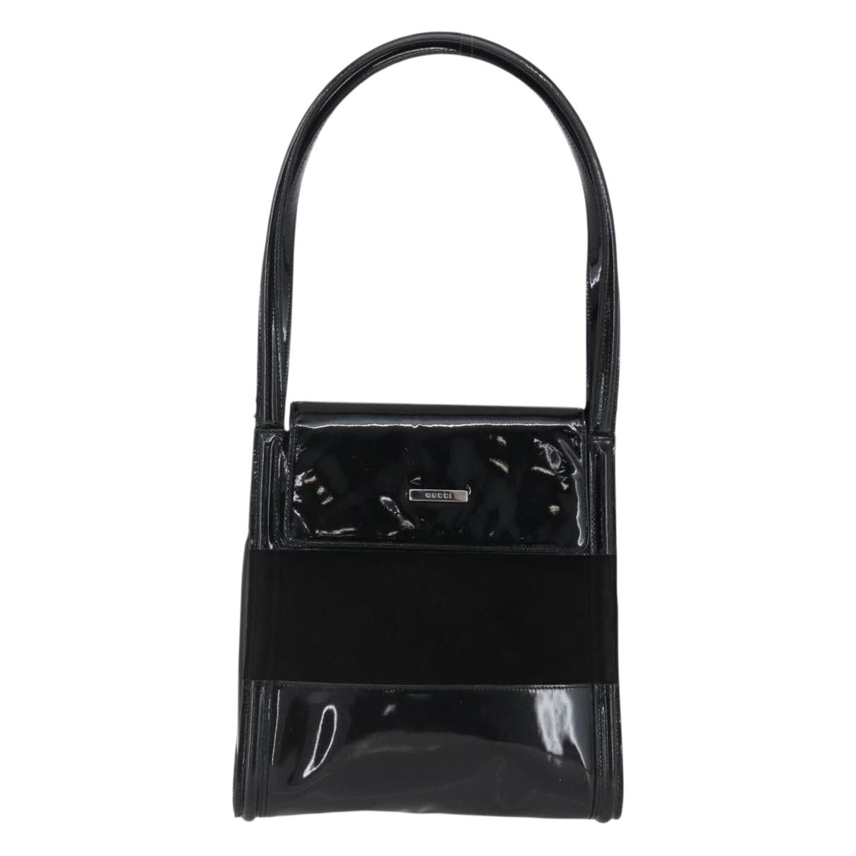 Patent leather tote