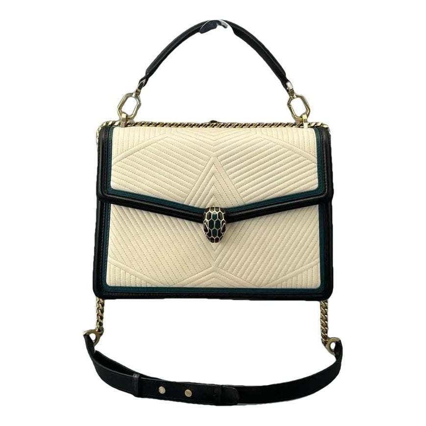 Serpenti leather handbag