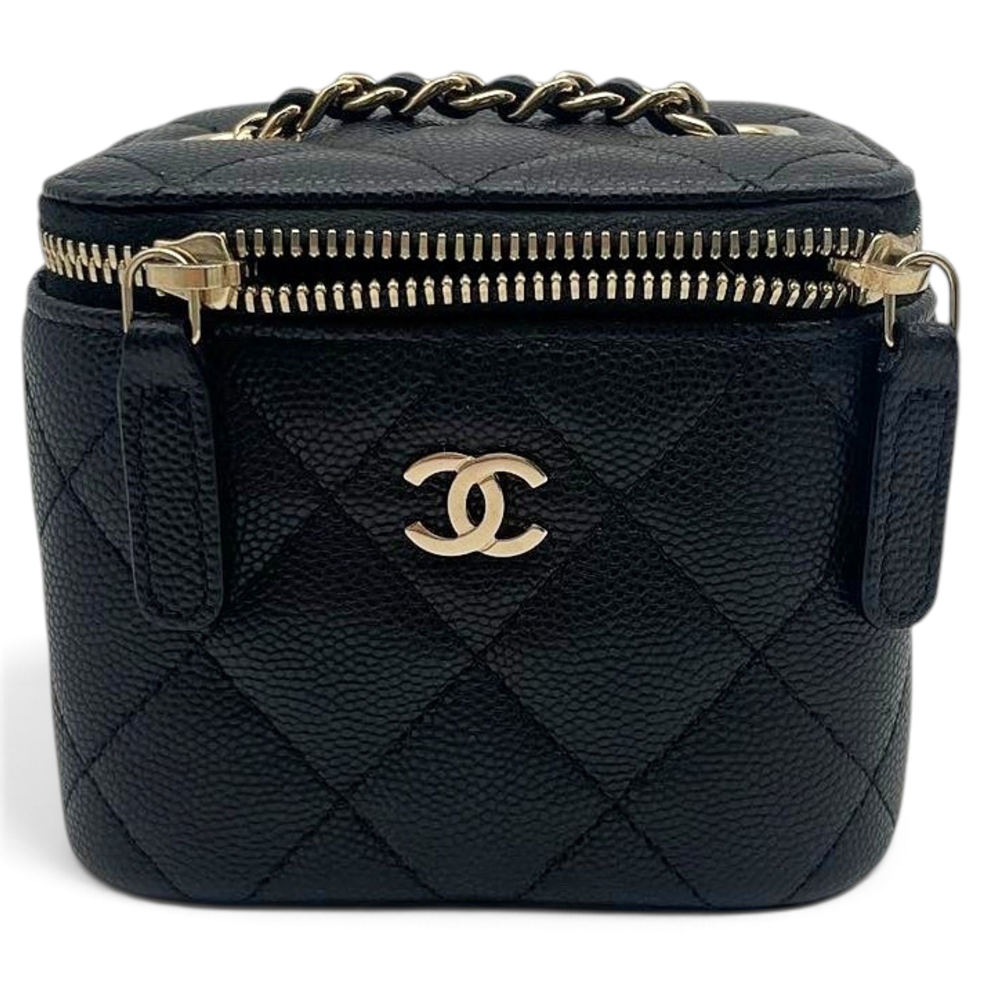 Trendy CC Vanity leather crossbody bag