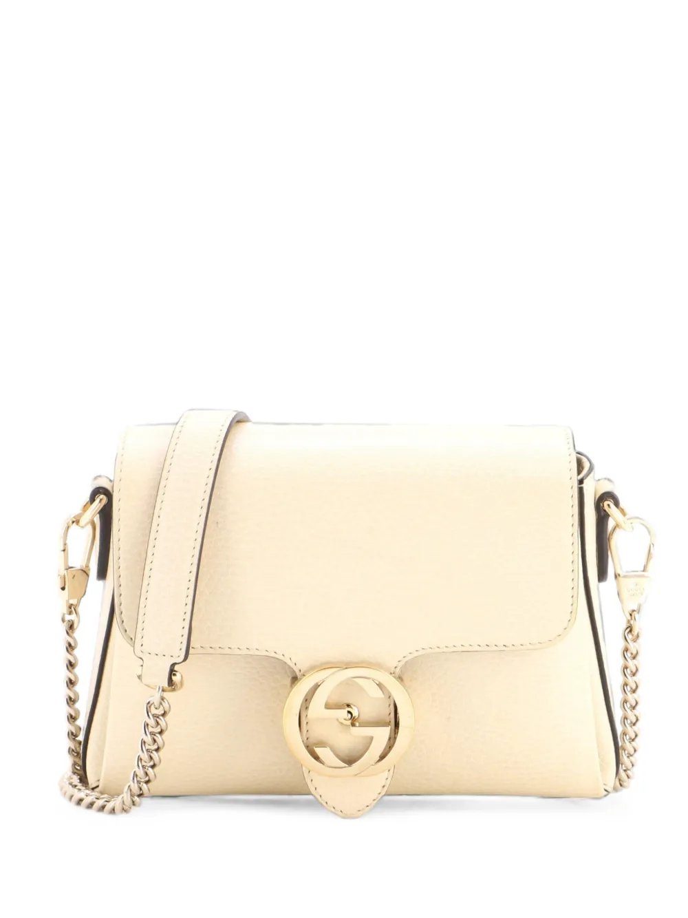 Interlocking Chain Leather Small crossbody bag