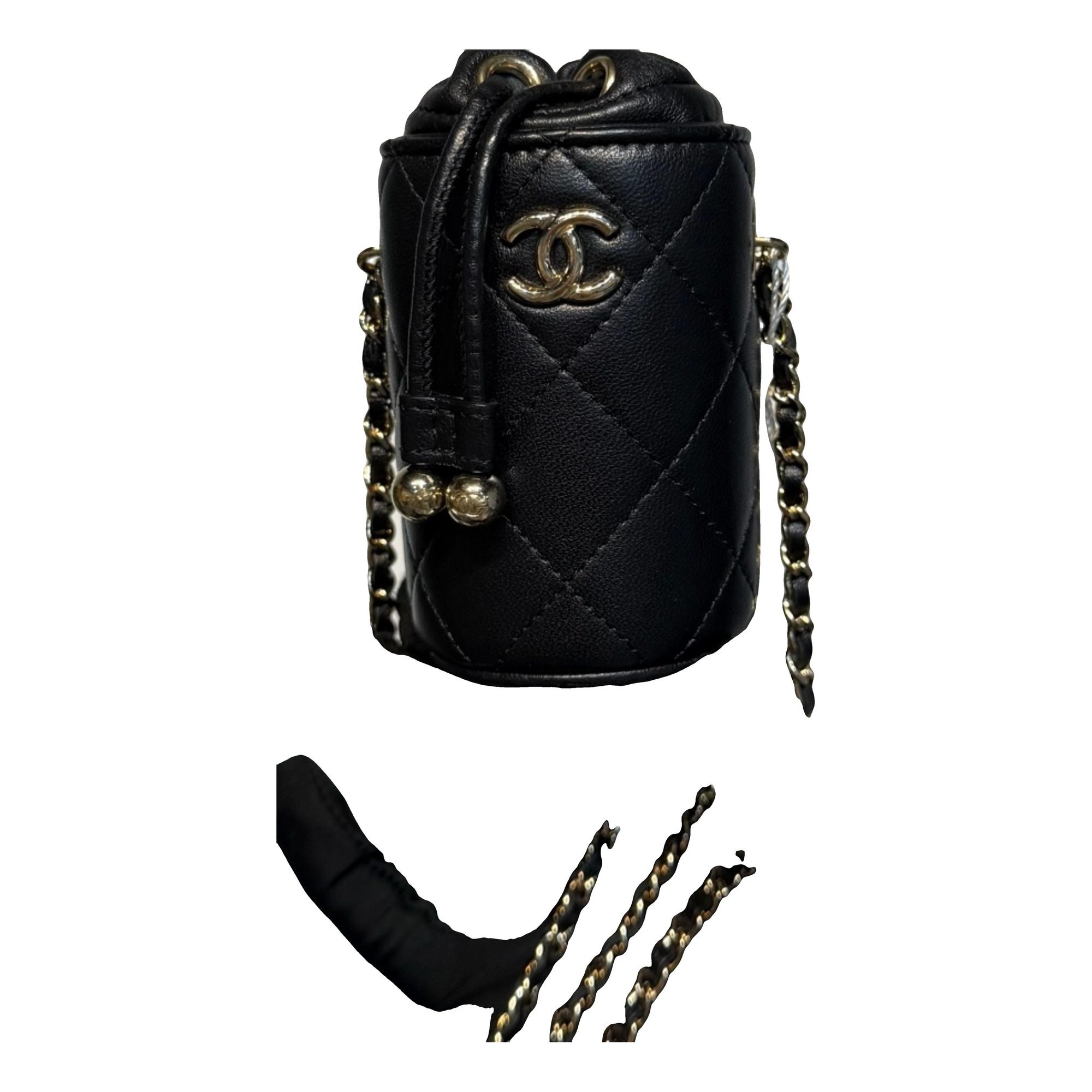 Vanity leather handbag