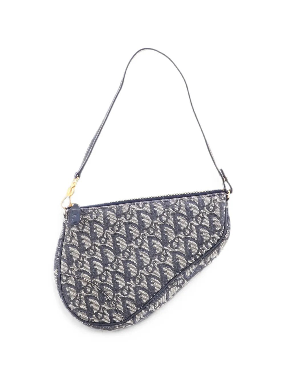Dior Vintage Saddle Bag Diorissimo Denim Mini shoulder bag