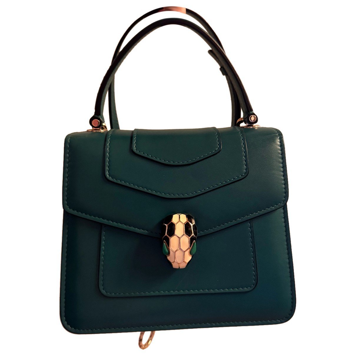 Serpenti leather handbag