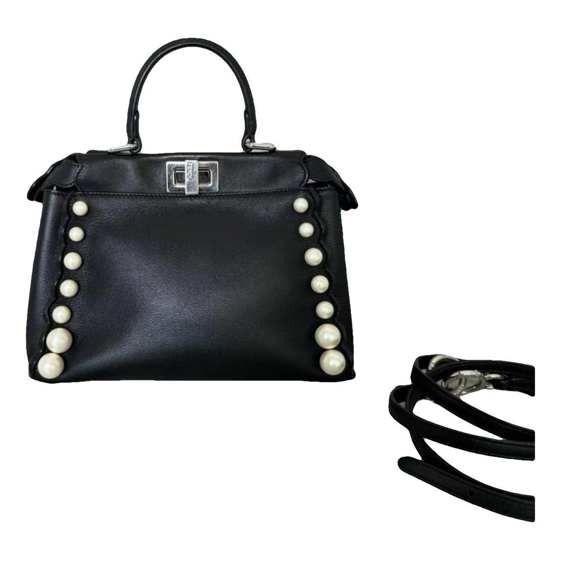 Peekaboo leather handbag