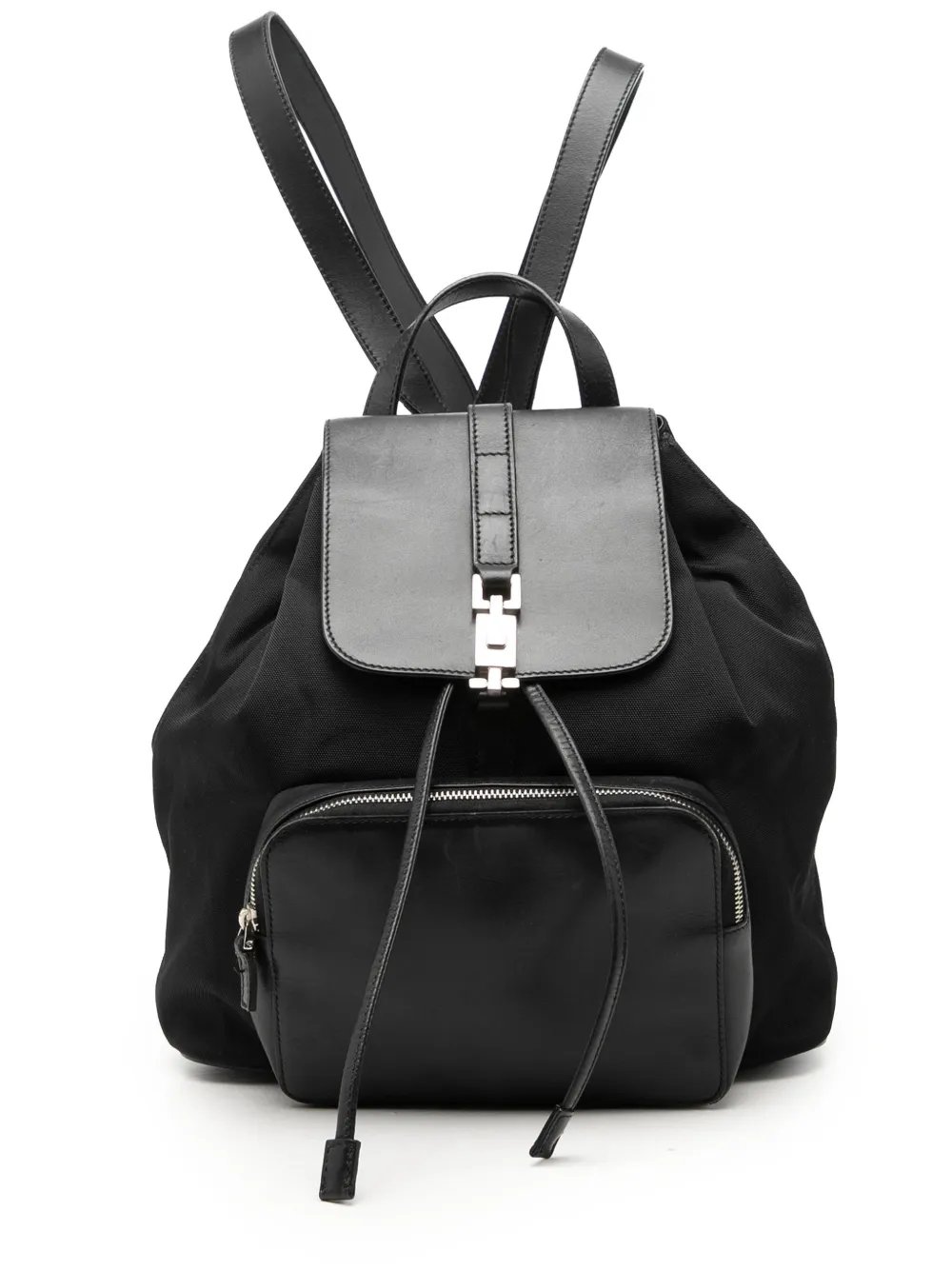 2000-2015 Canvas and Calfskin Jackie Drawstring backpack