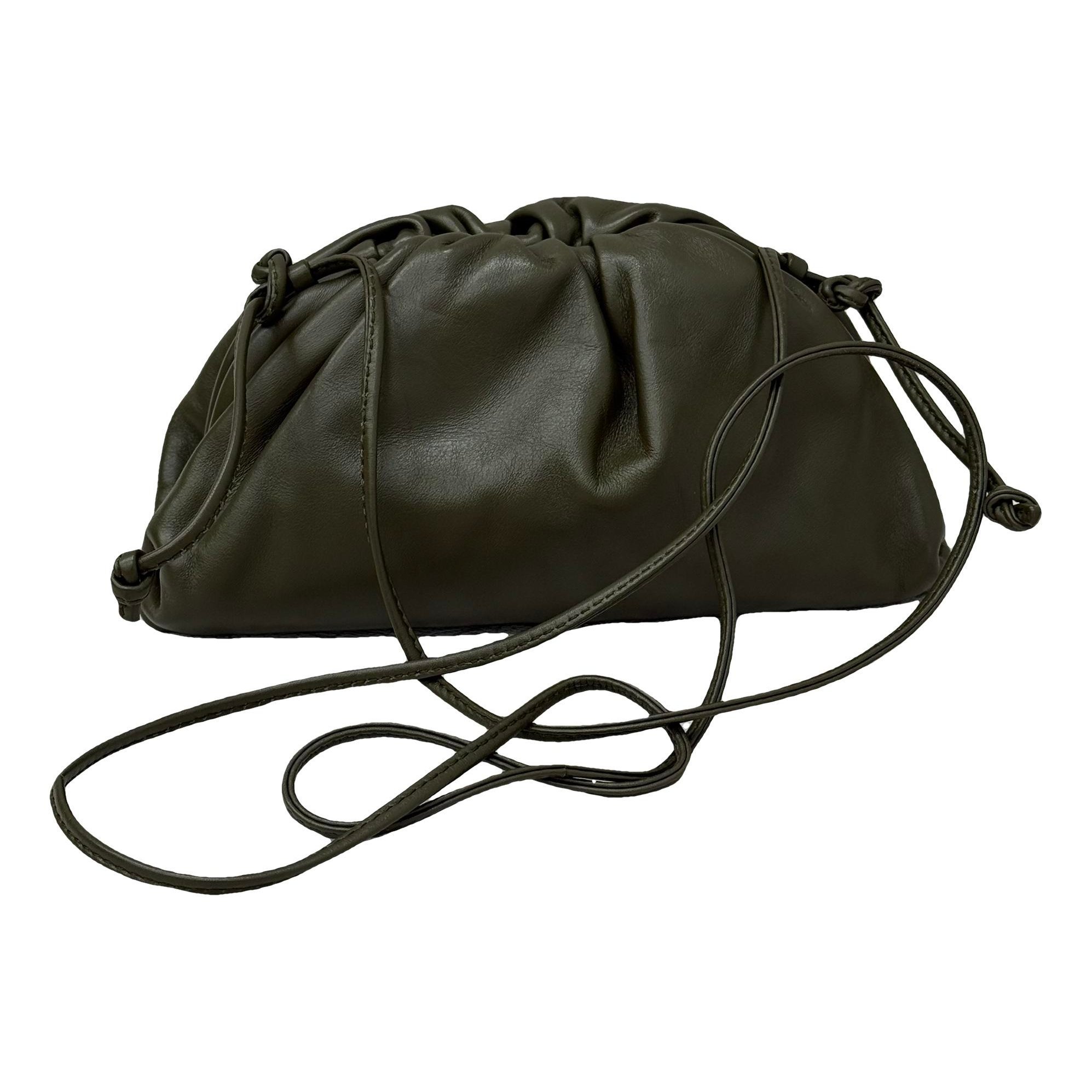 Pouch leather handbag