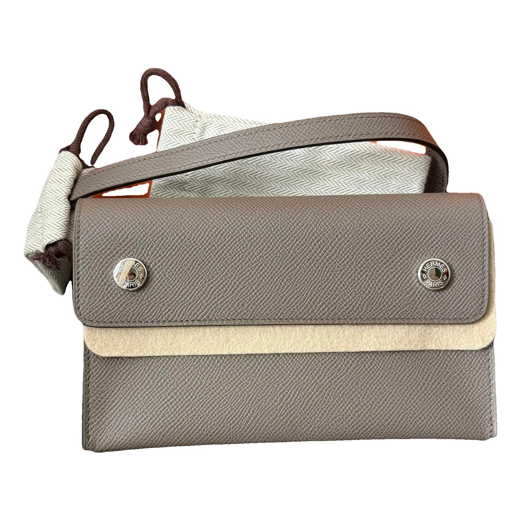 Hermesnap leather mini bag