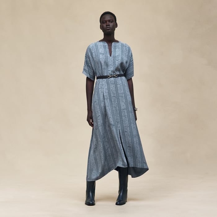 Bleu Adriatique "Cahier Du Colporteur" Classic Caftan