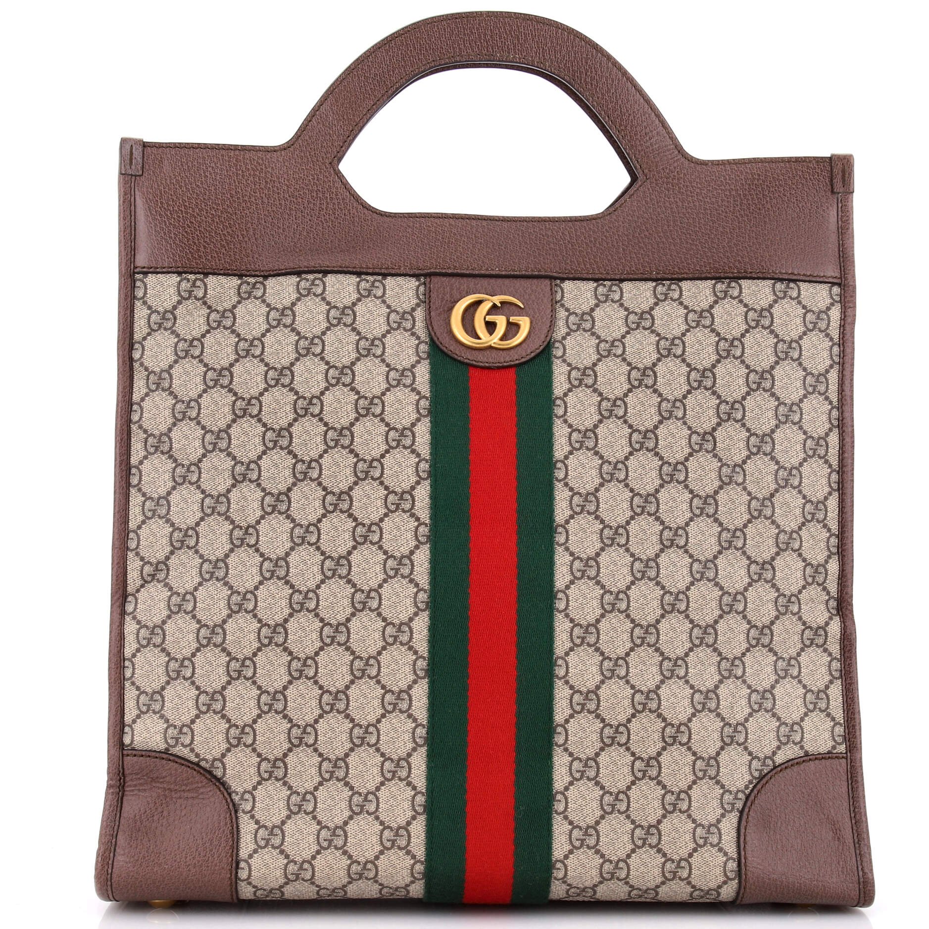 Ophidia Cut Out Handle Tote GG Coated Canvas Medium