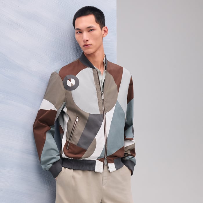 Chocolat "Le Theoreme d'Equithagore" Reversible Rib-trim Jacket