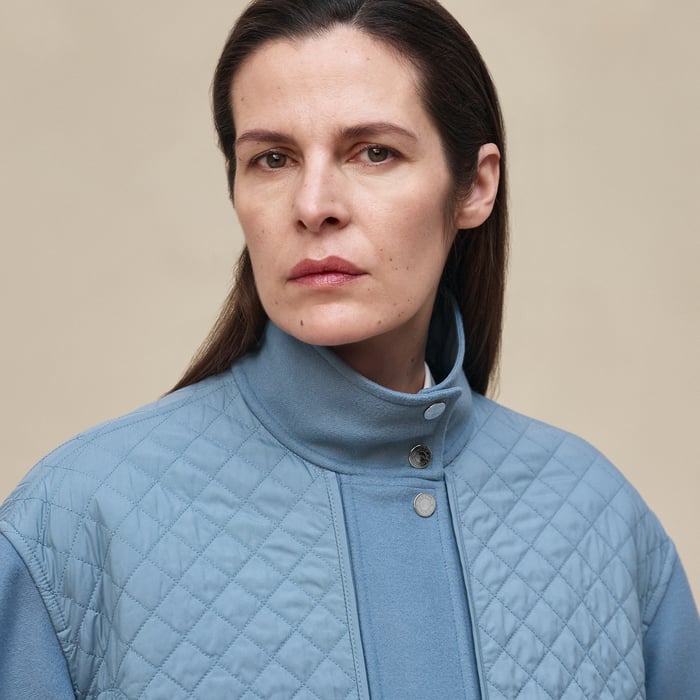 Bleu Adriatique "Chaine d'Ancre" Coat