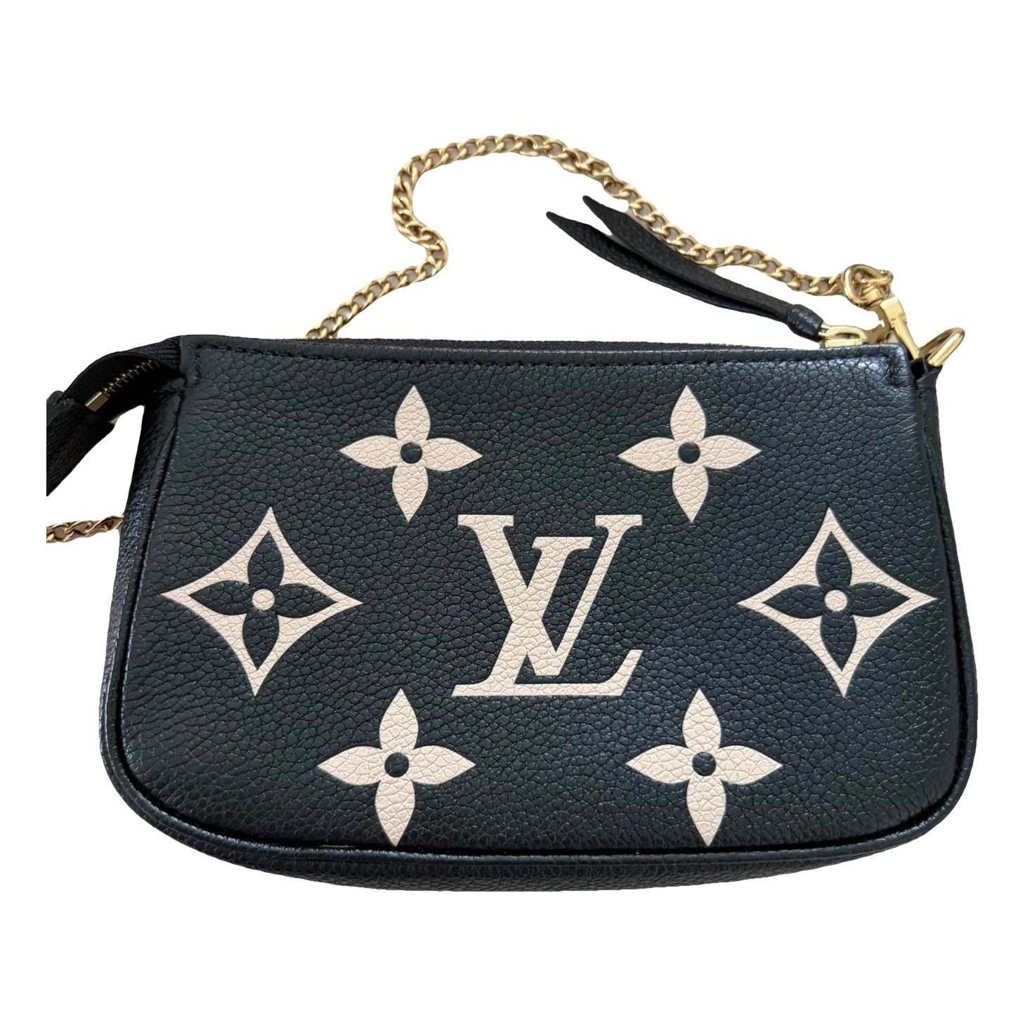 Leather clutch bag