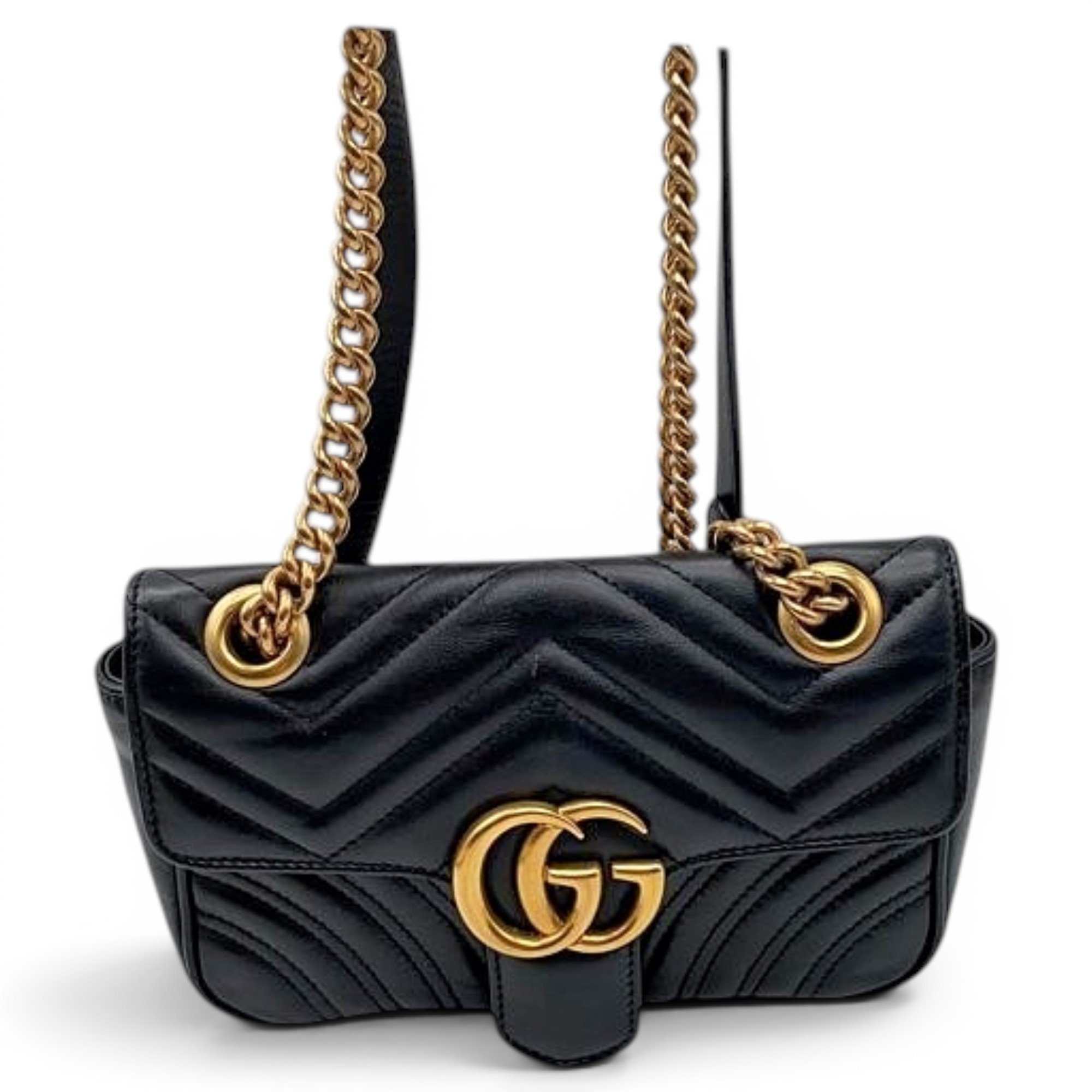 GG Marmont Flap leather crossbody bag