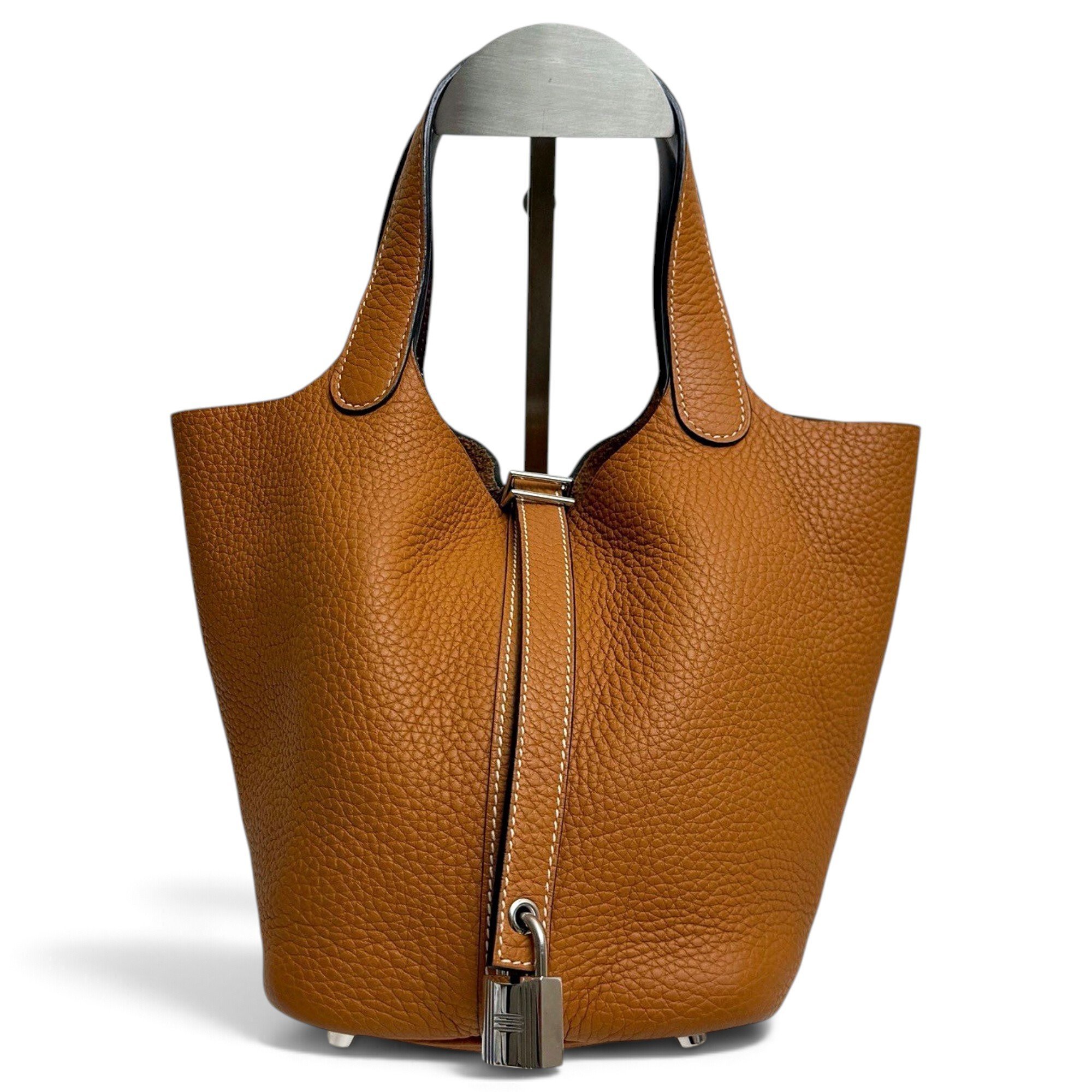 Picotin leather handbag