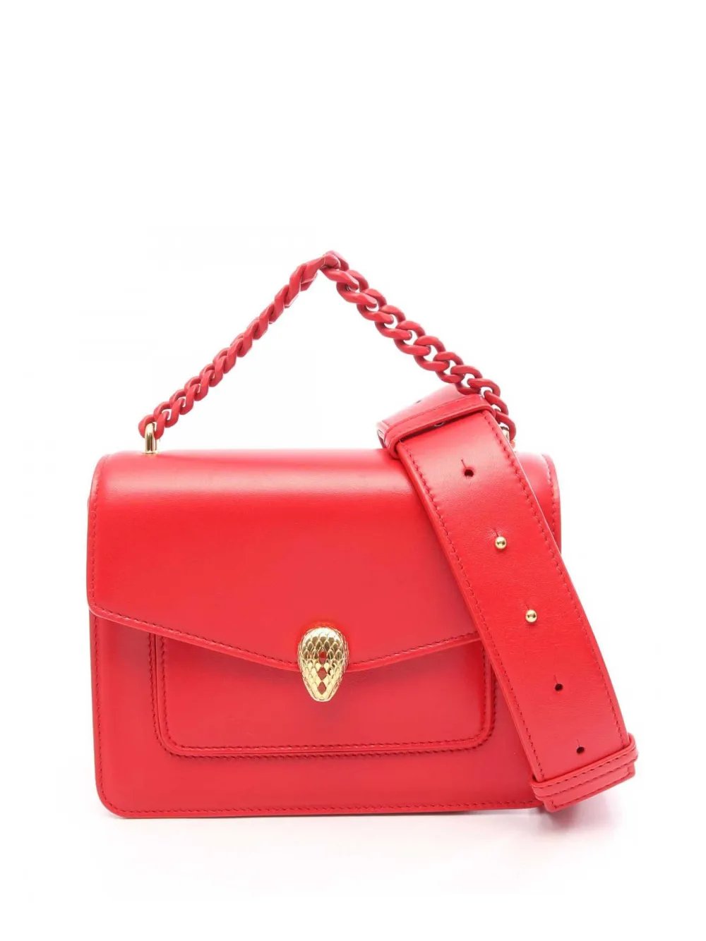 2010-2026 Leather Serpenti Forever Maxi Chain Top Handle Bag satchel