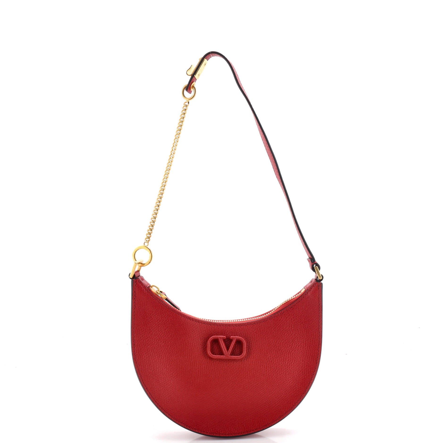 VLogo Hobo Leather Mini