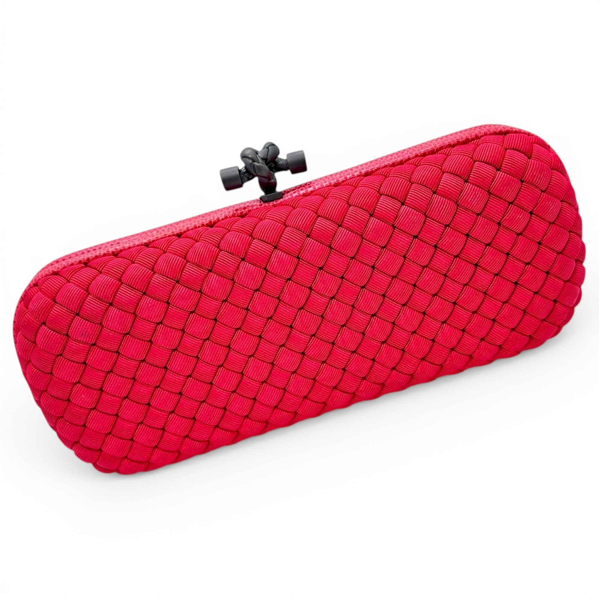 Pochette Knot silk clutch bag