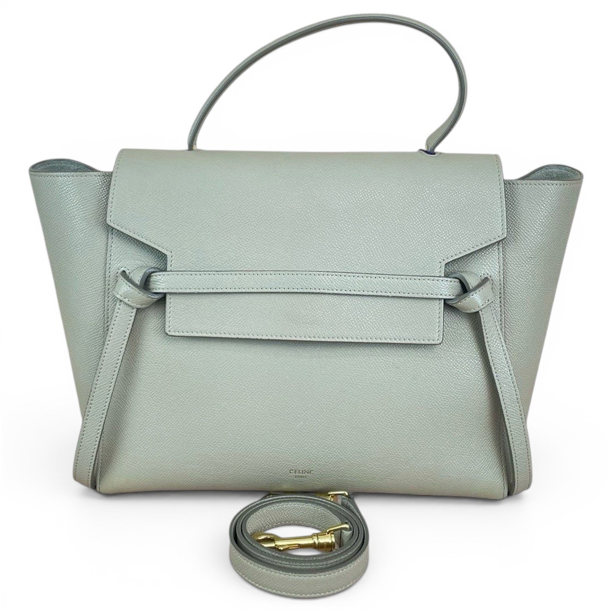 Belt leather handbag