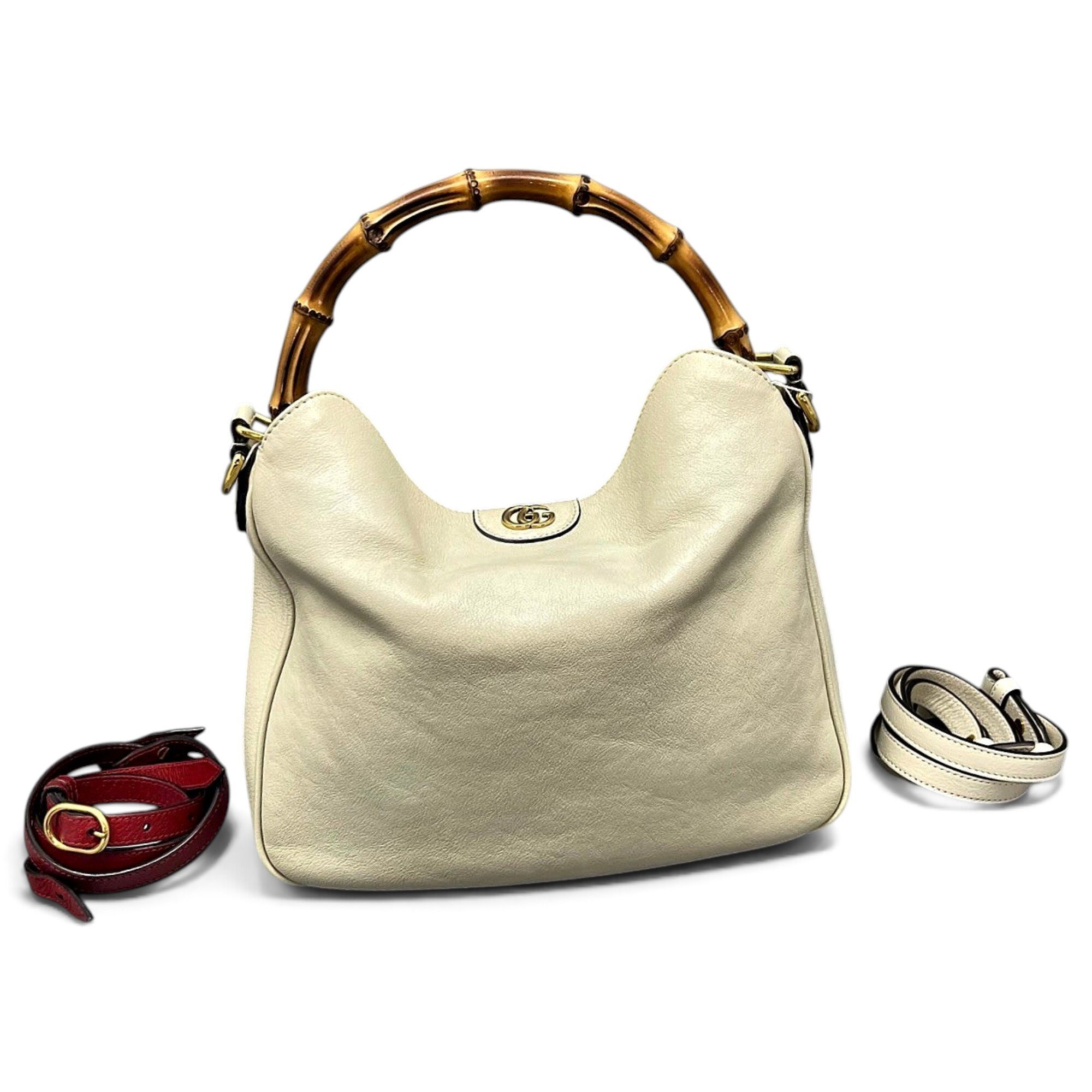 Diana Bamboo leather handbag
