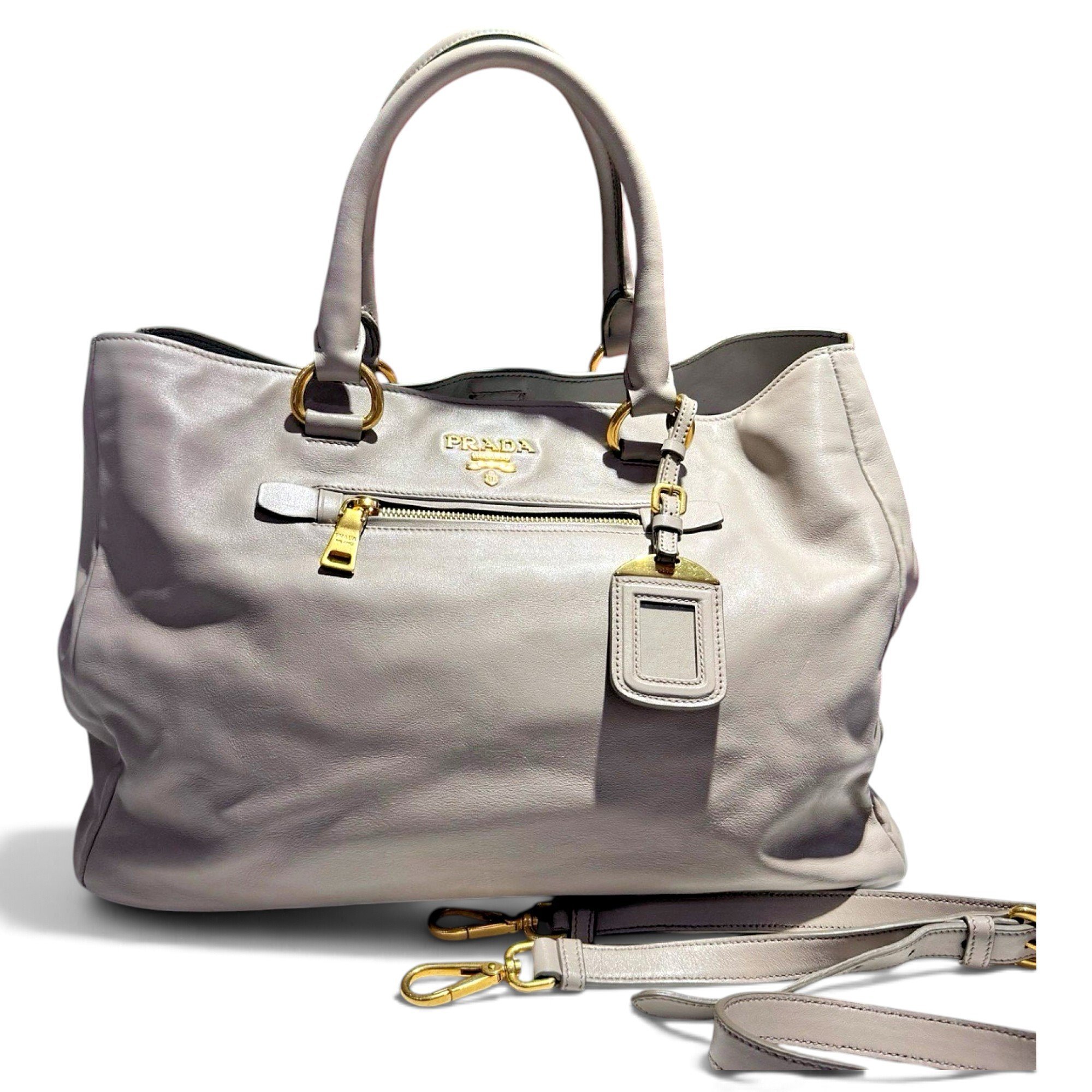 Leather tote