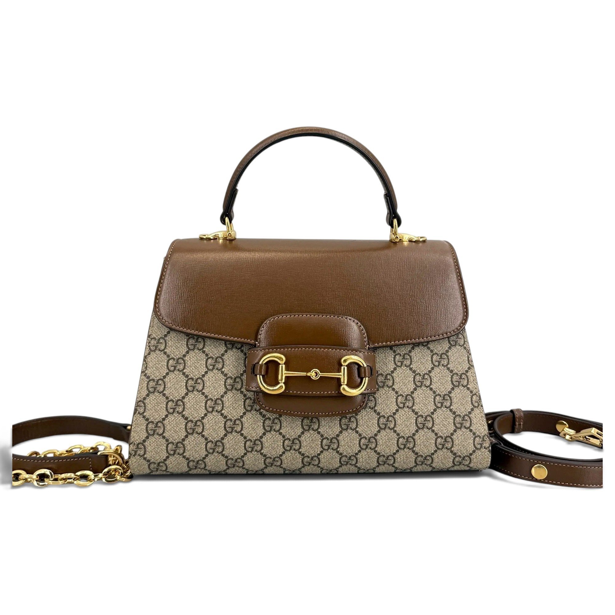 Handle Horsebit 1955 leather crossbody bag