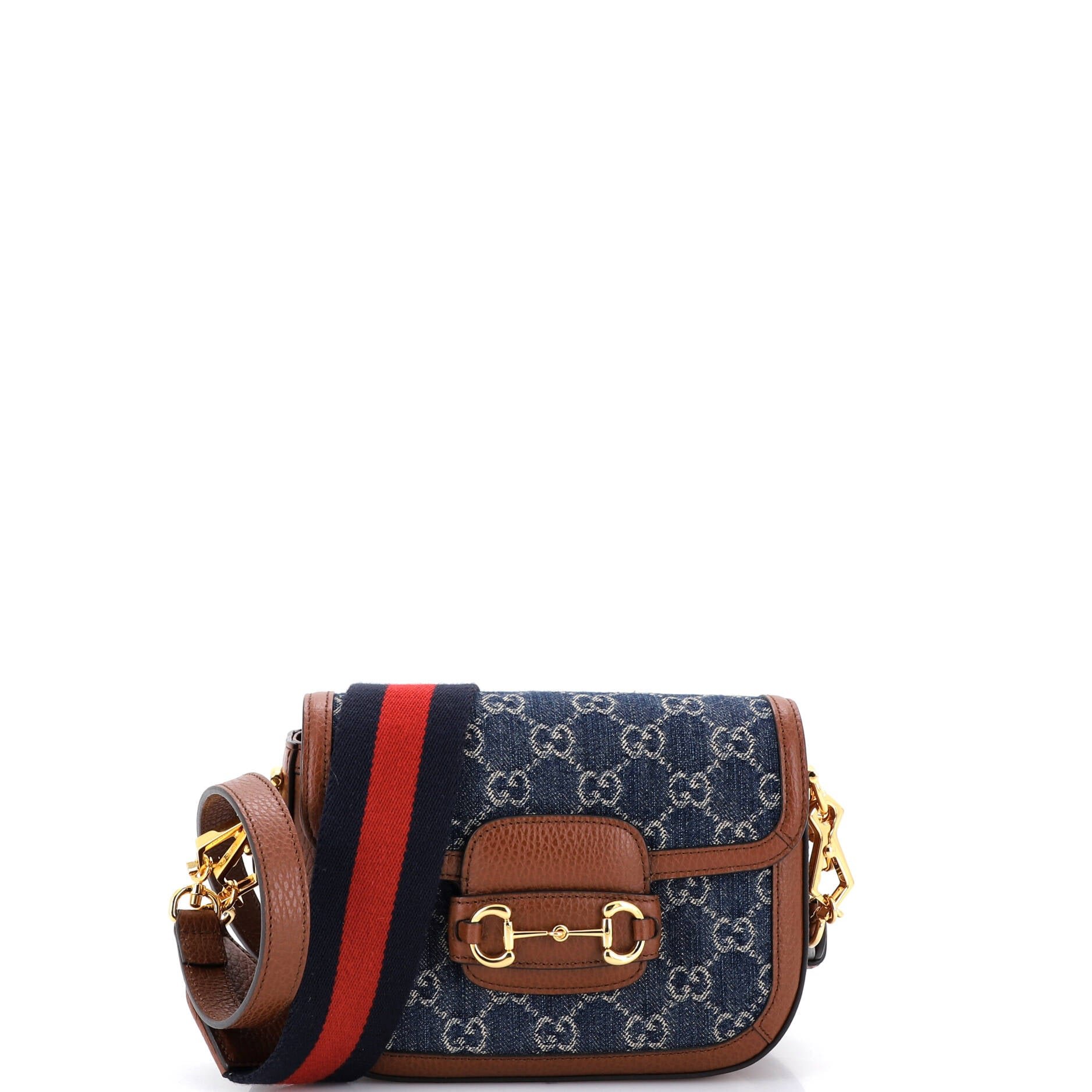 Horsebit 1955 Shoulder Bag GG Denim Mini