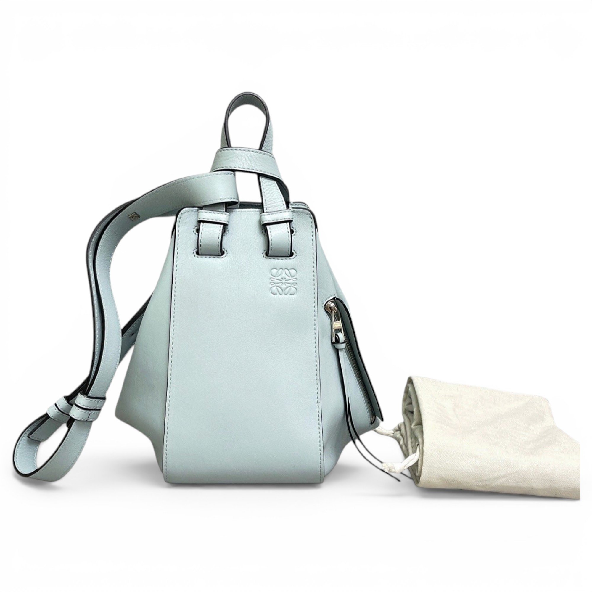 Hammock leather handbag
