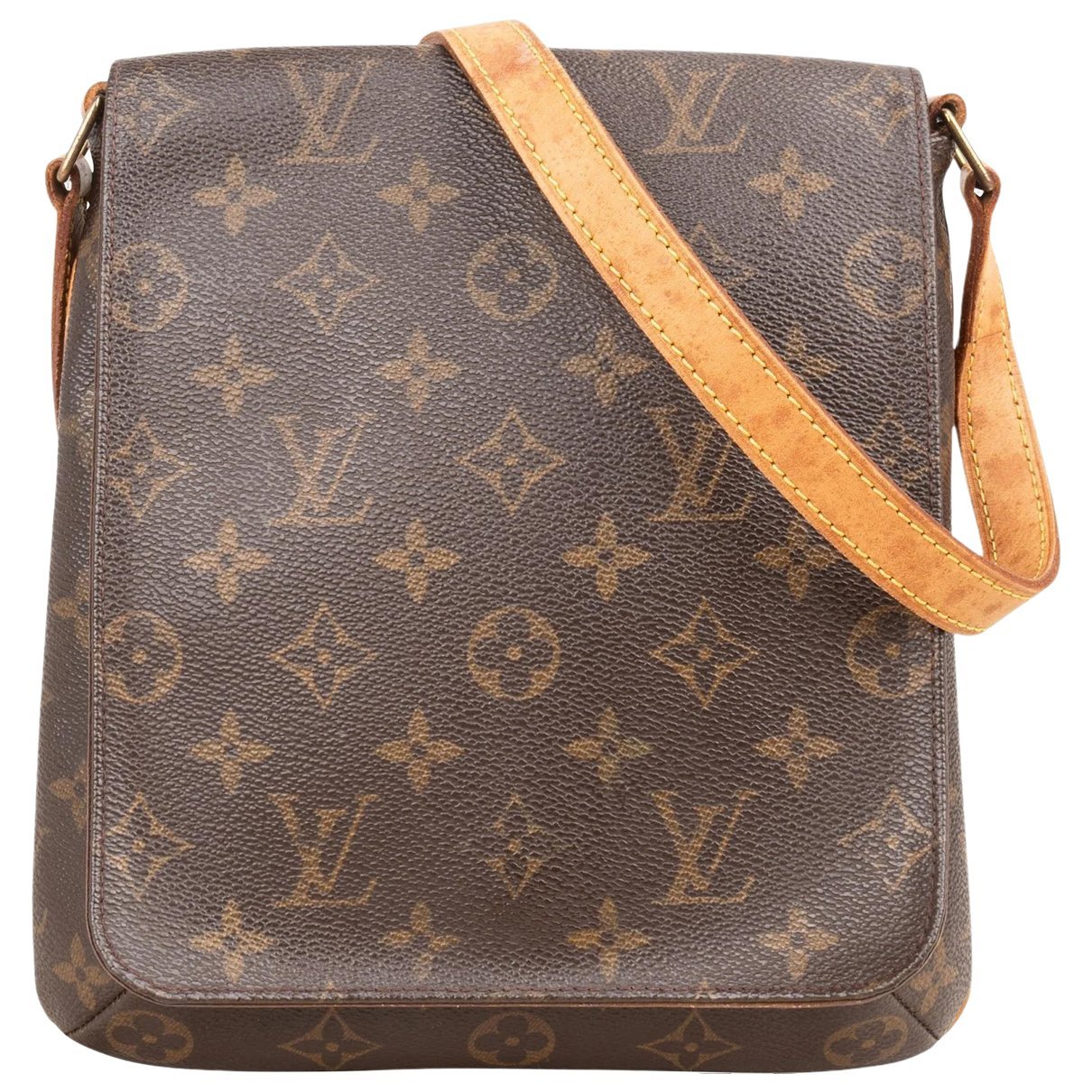 Musette leather handbag