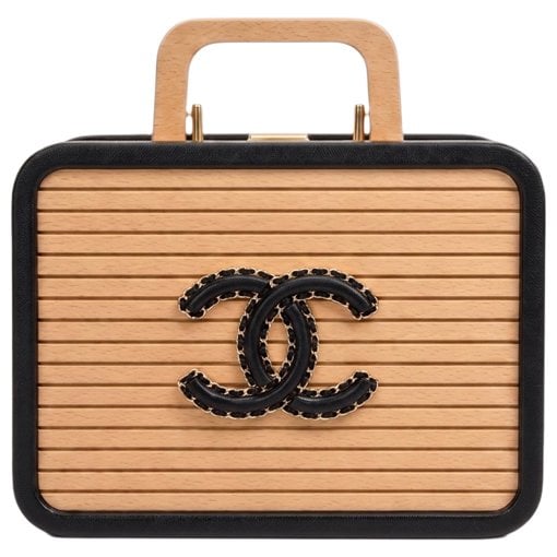 Vanity leather handbag