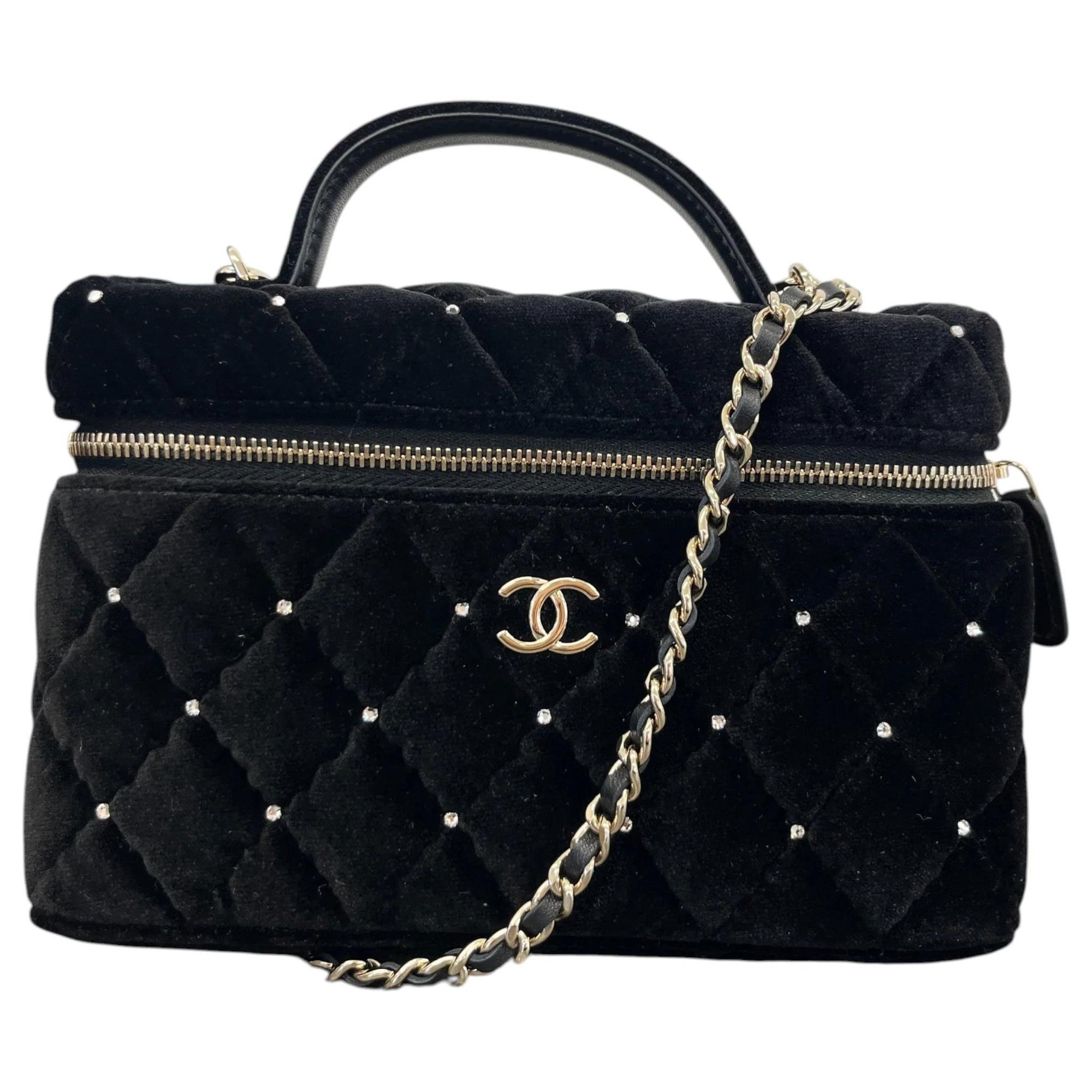 Velvet handbag