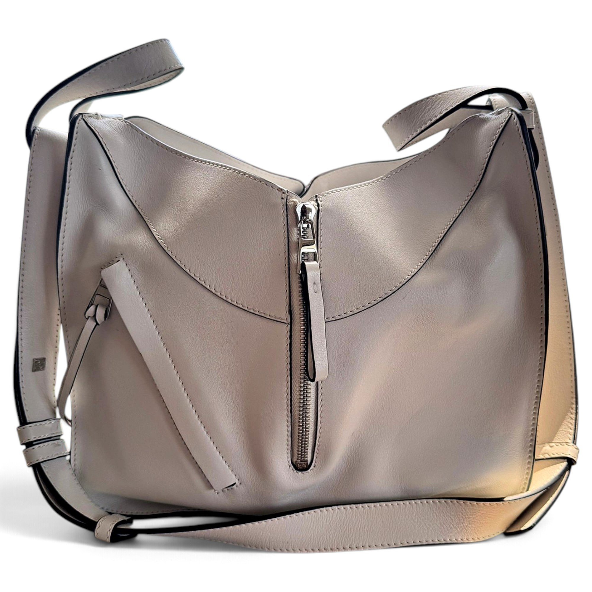 Hammock leather handbag