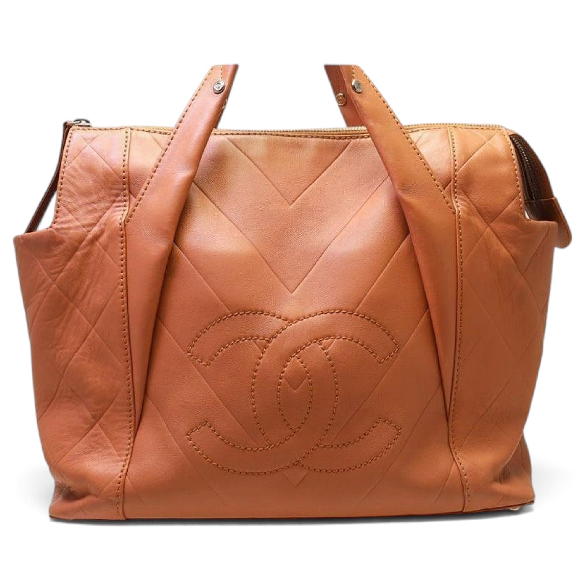 Leather tote