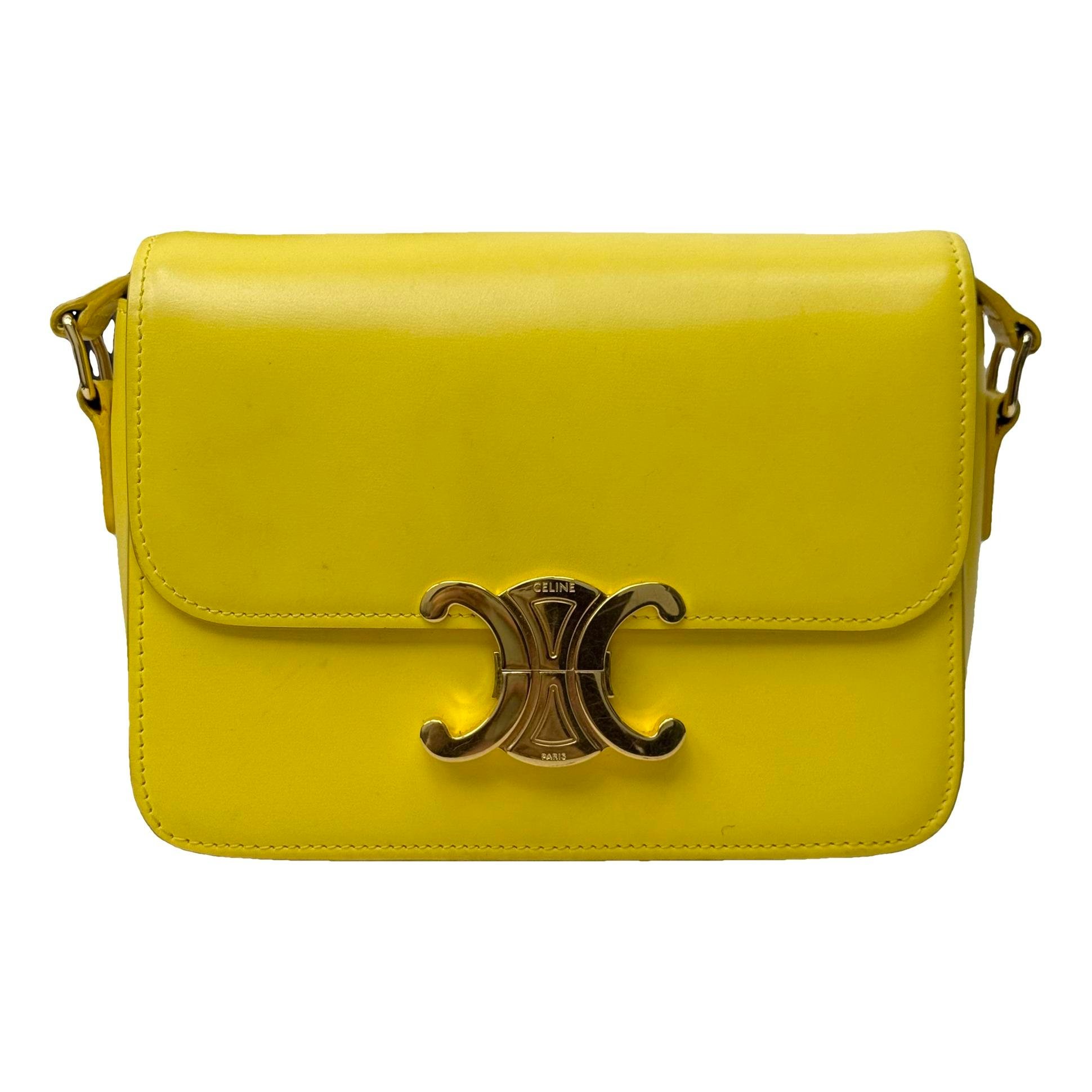 Triomphe leather handbag