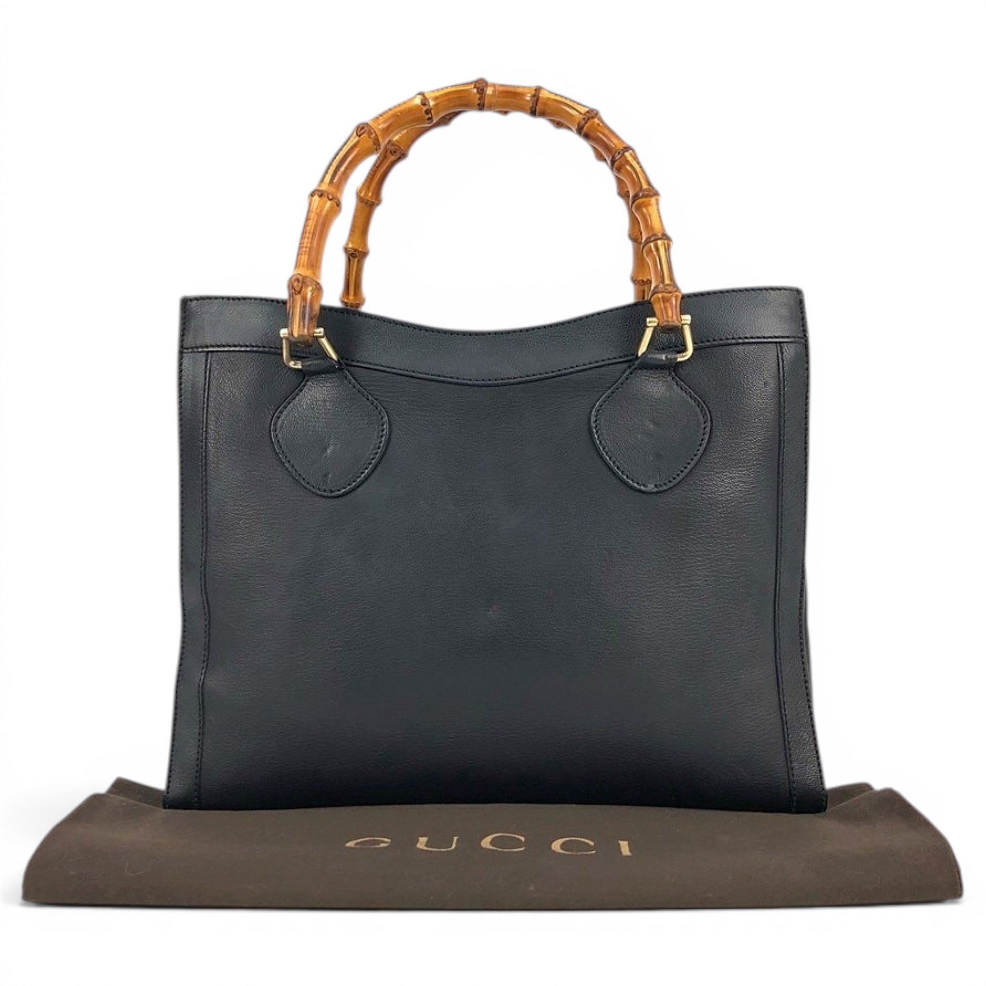 Diana Bamboo leather handbag