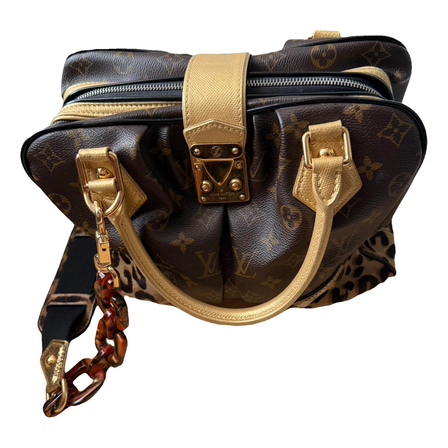 Stephen Sprouse Boston leather bag