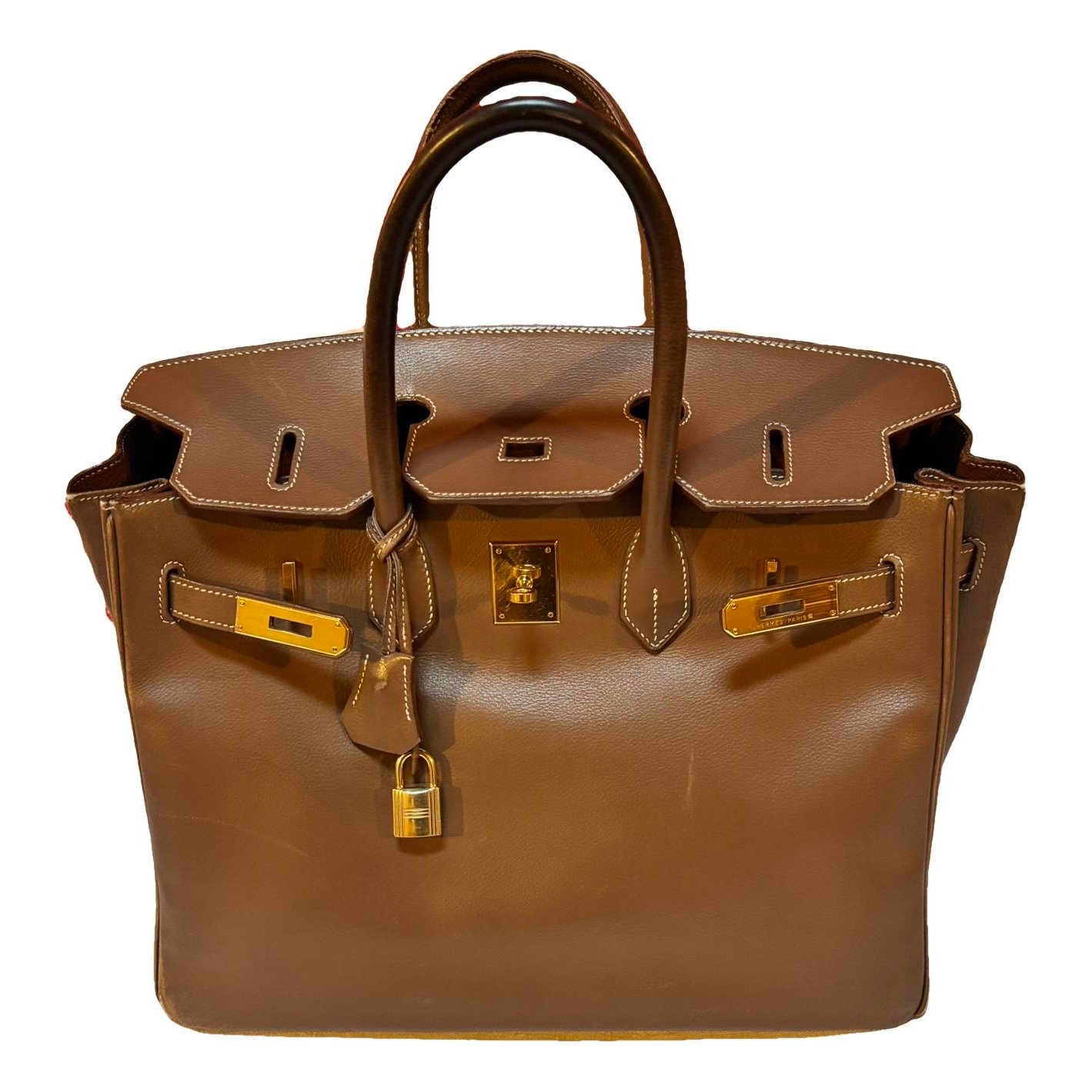 Birkin 35 leather handbag