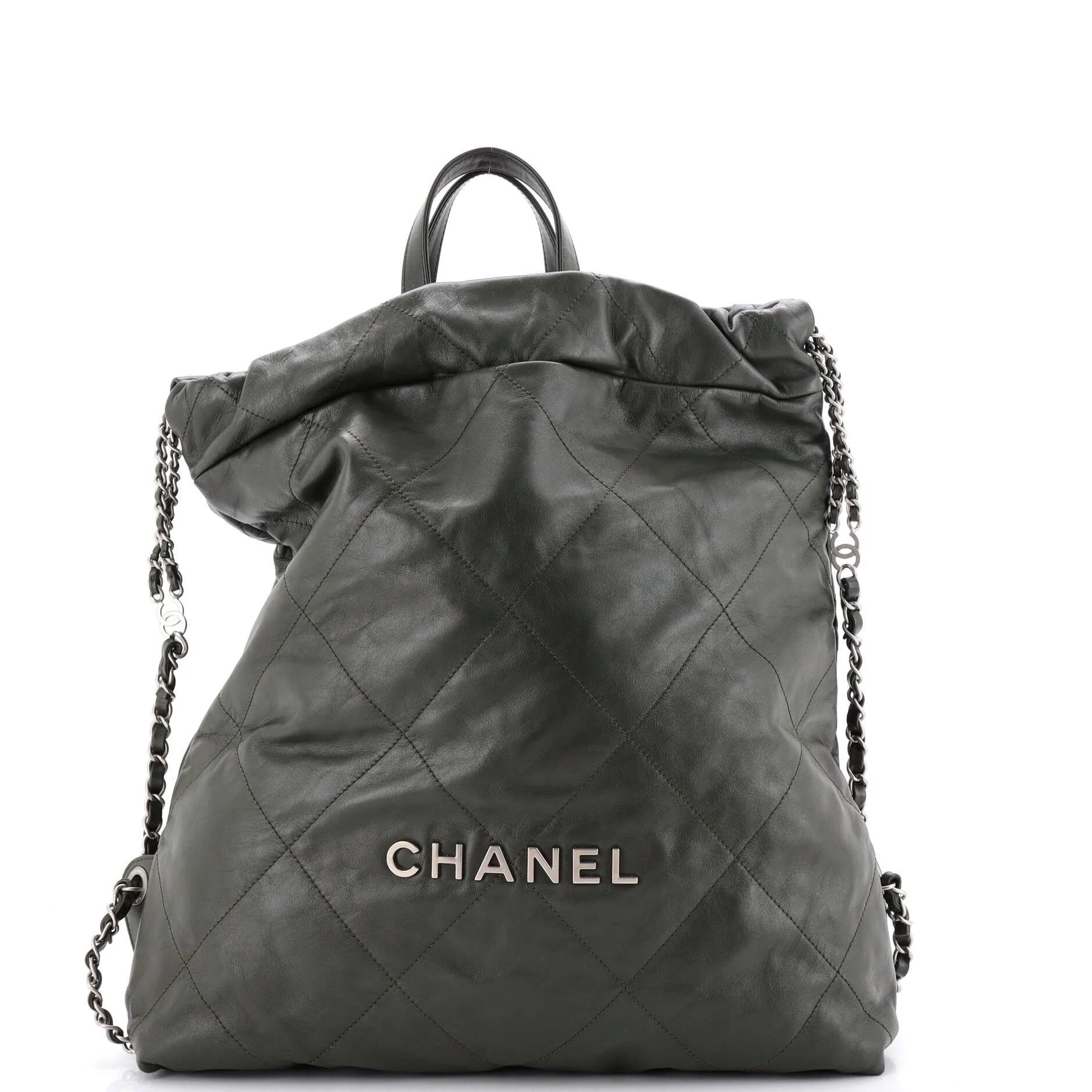 Leather backpack